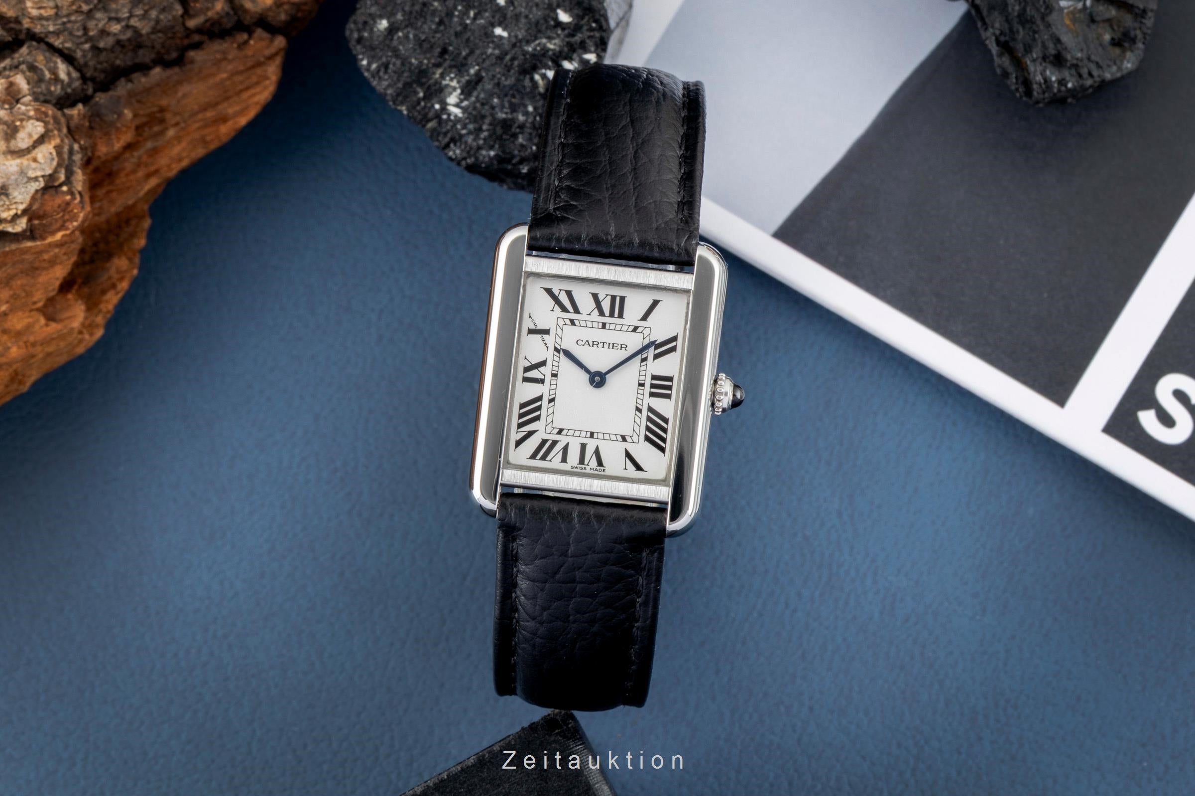 Cartier Tank acero cuarzo reloj para damas  WSTA0030  [2603131]