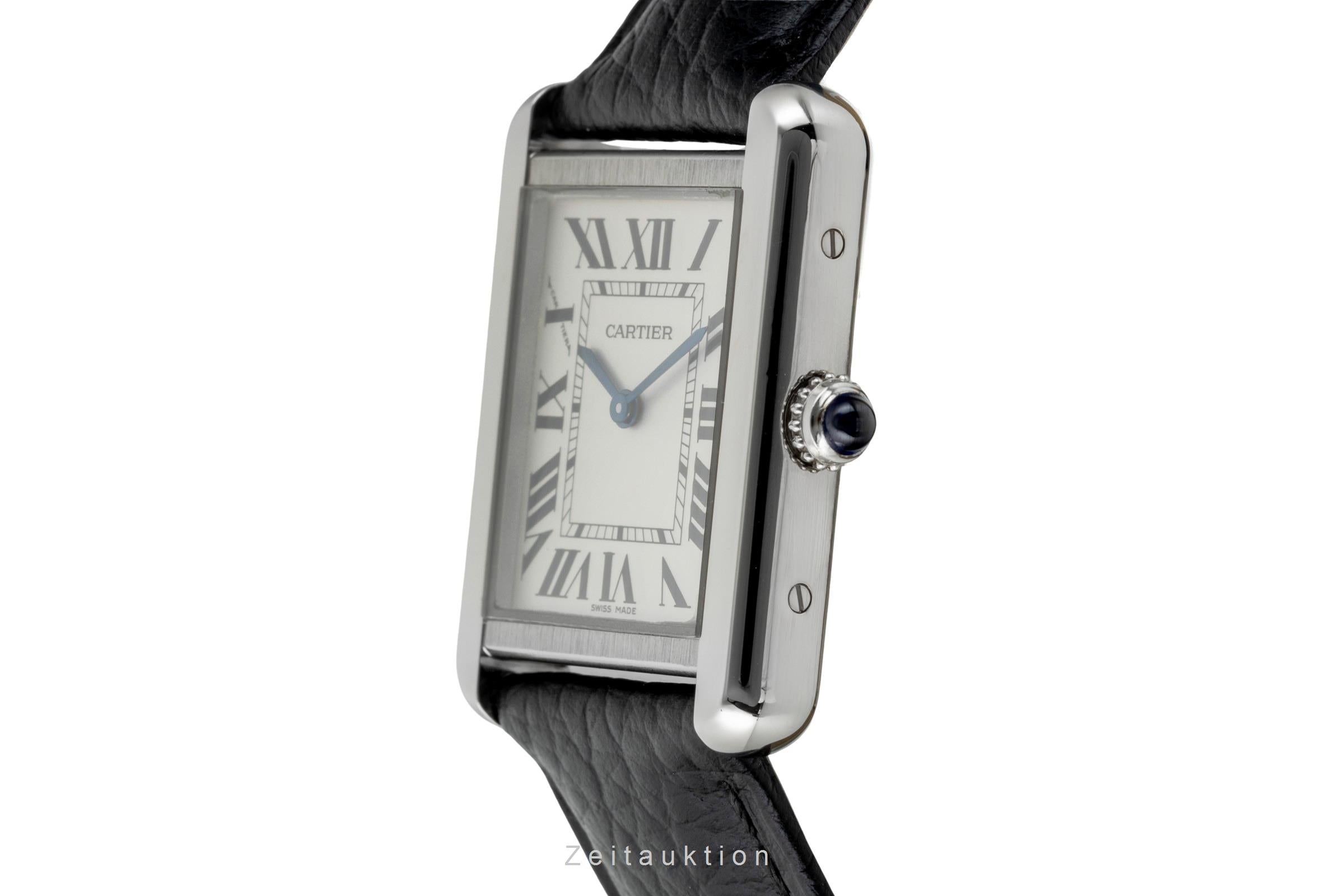 Cartier Tank acero cuarzo reloj para damas  WSTA0030  [2603131]