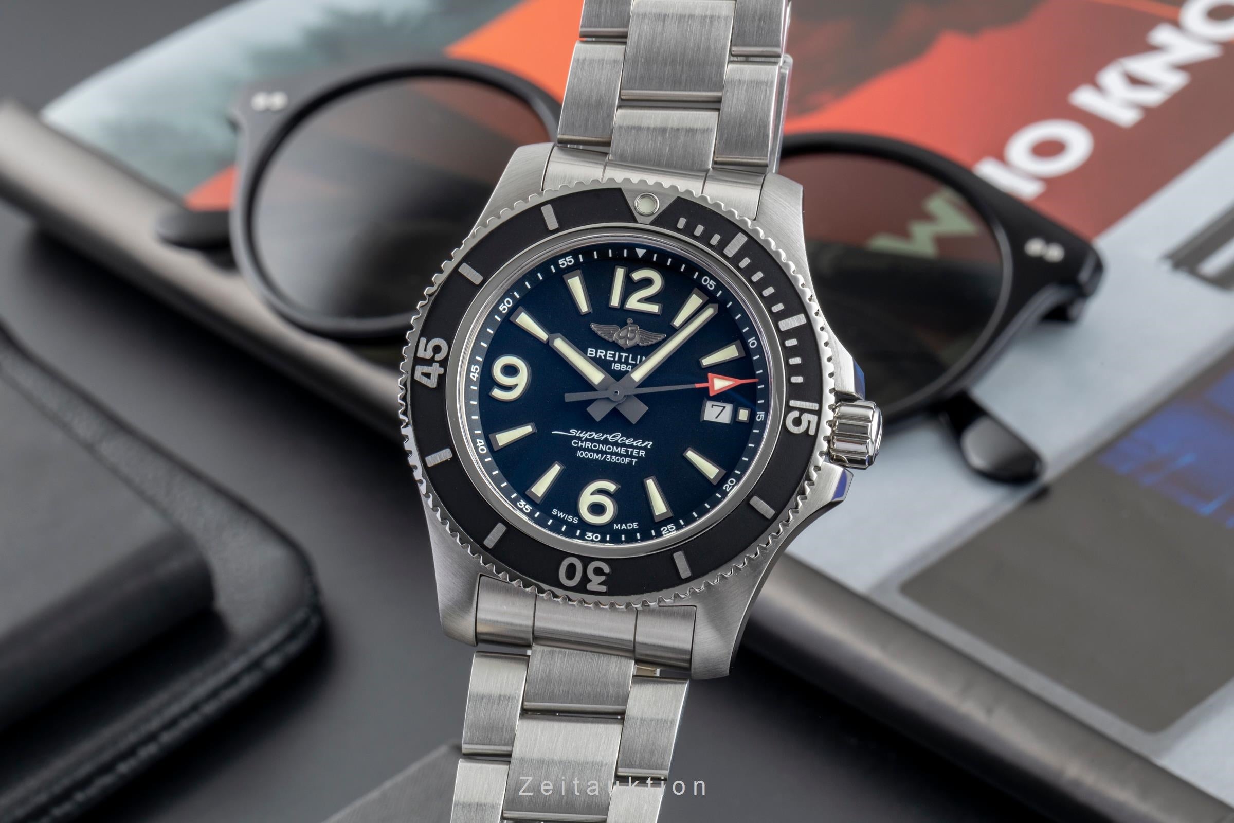 Breitling Superocean steel automatic men's watch A17367D71B1A1  [2603138]