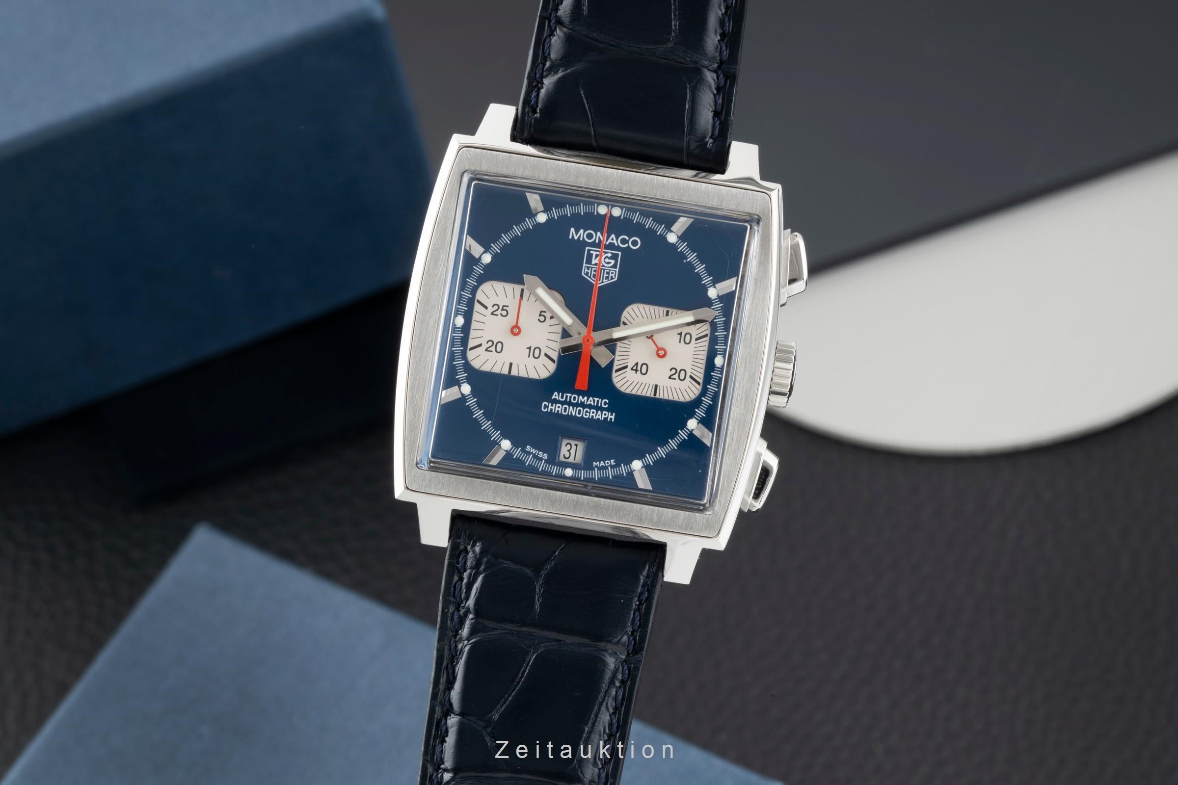 Tag Heuer Monaco chronographe acier automatique montre pour hommes CW2113-0  [2603148]