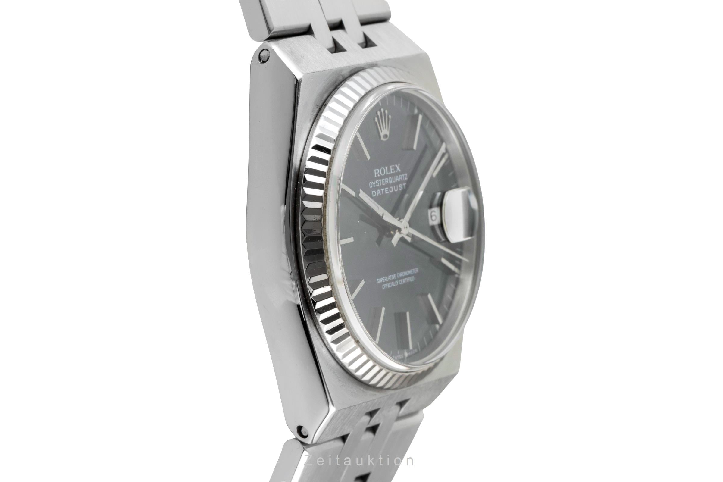 Rolex Oysterquartz steel / white gold quartz men's watch 17014A  [2603155]