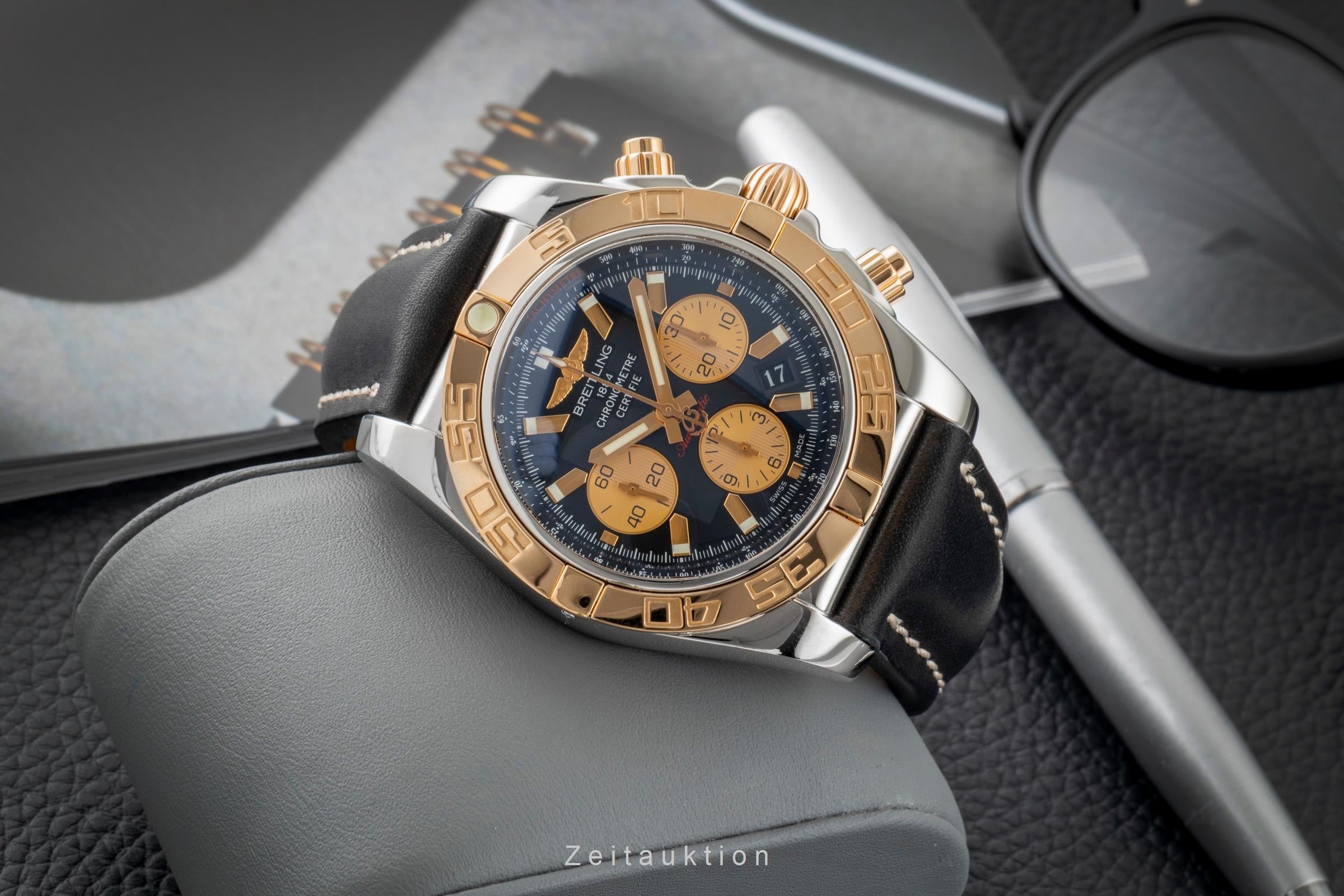 Breitling Chronomat 44 chronograph steel / gold automatic men's watch CB011012/B968  [2603161]