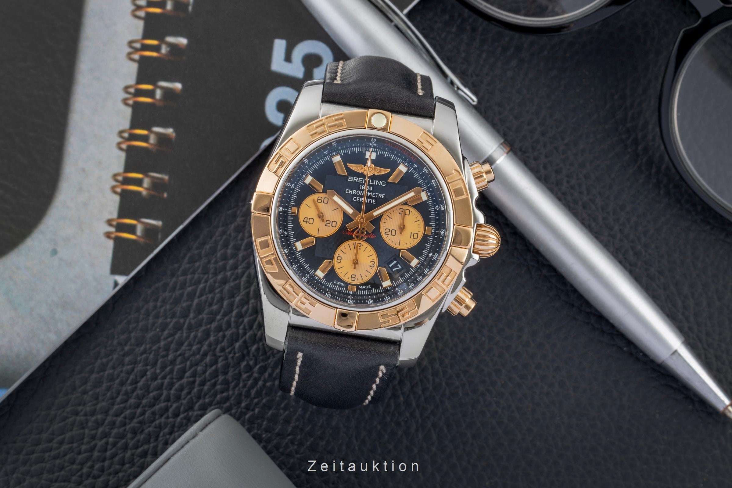 Breitling Chronomat 44 chronograph steel / gold automatic men's watch CB011012/B968  [2603161]