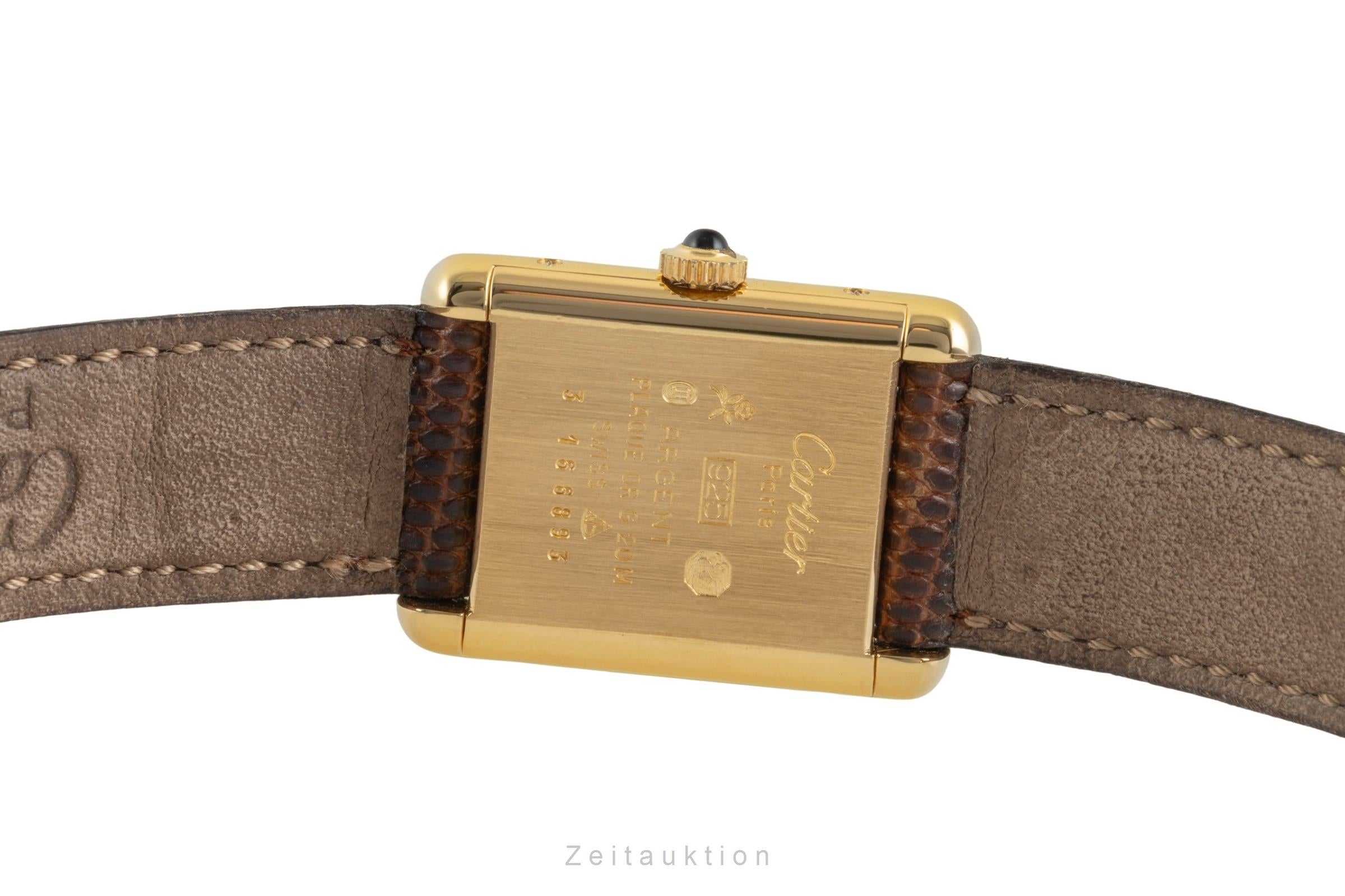 Cartier Tank argent doré à remontage manuel montre pour femmes  [2603162]