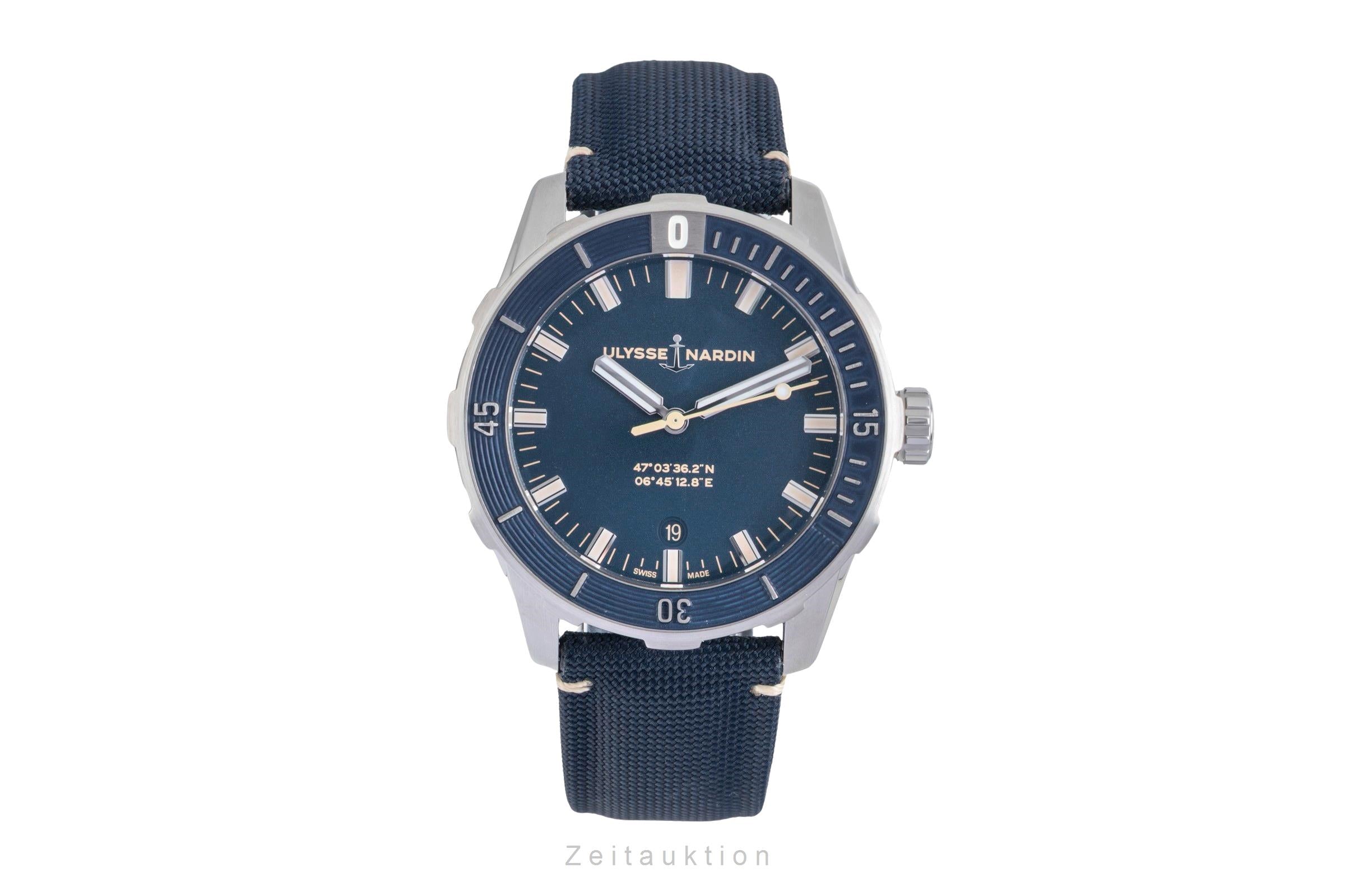 Ulysse Nardin Diver steel automatic men's watch 8163-175/93 LP: 7670EUR  [2603163]