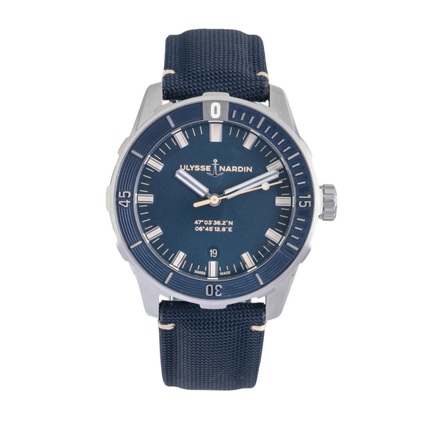 Ulysse Nardin Diver steel automatic men's watch 8163-175/93 LP: 7670EUR  [2603163]