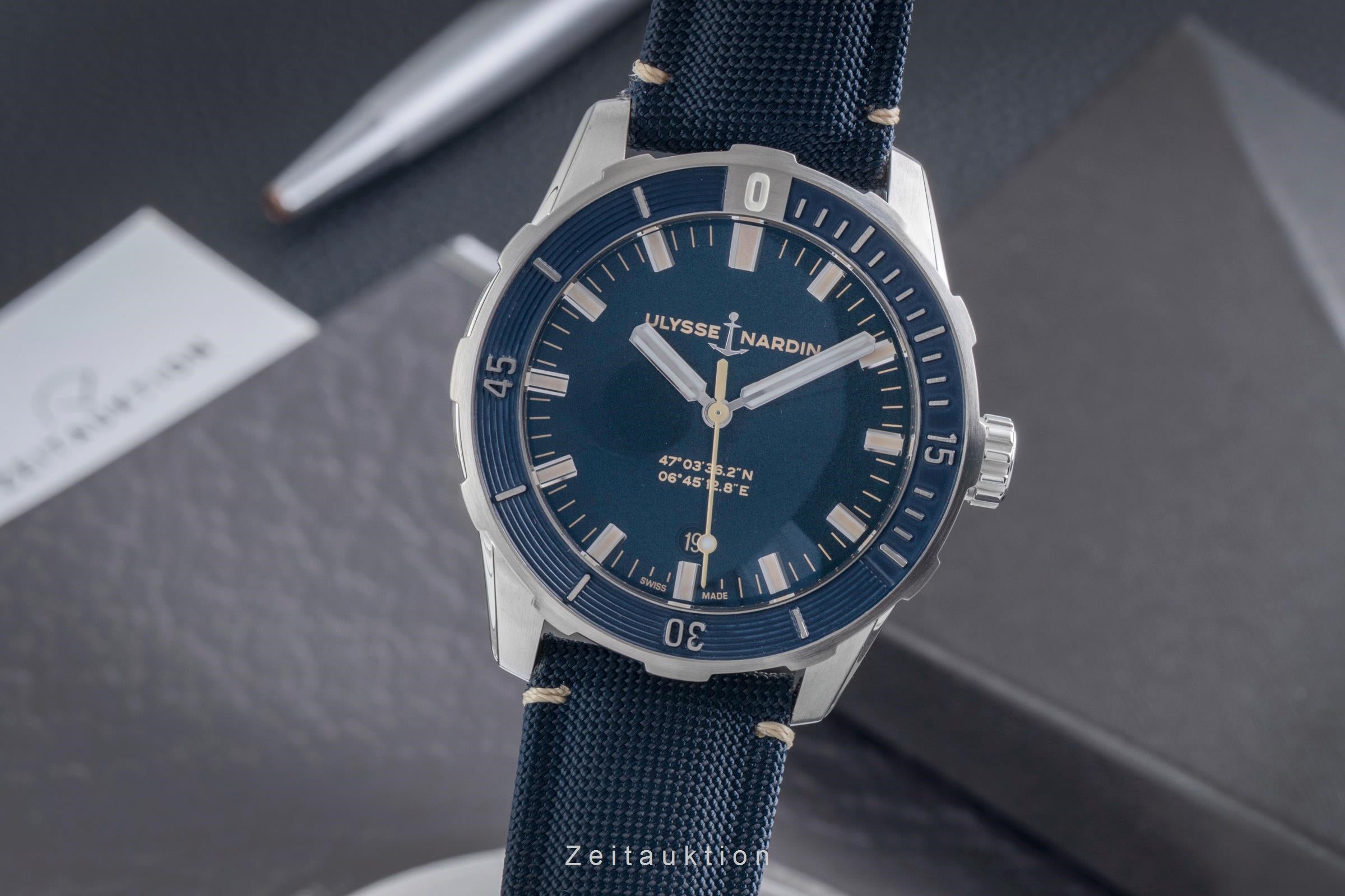 Ulysse Nardin Diver steel automatic men's watch 8163-175/93 LP: 7670EUR  [2603163]