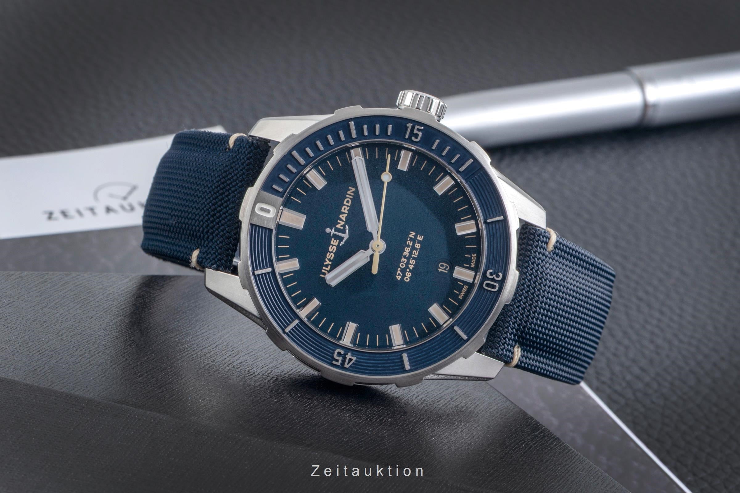 Ulysse Nardin Diver steel automatic men's watch 8163-175/93 LP: 7670EUR  [2603163]
