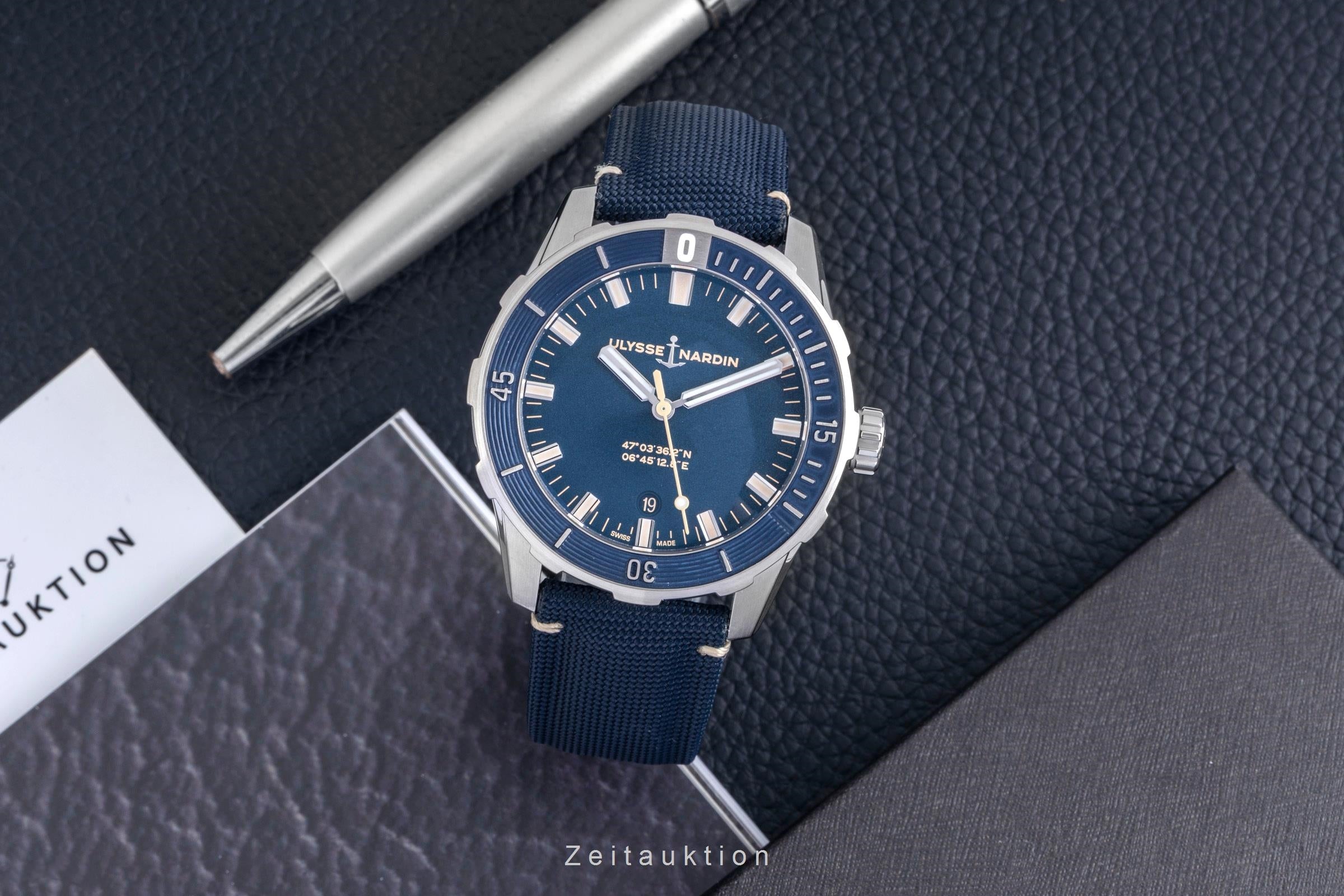 Ulysse Nardin Diver steel automatic men's watch 8163-175/93 LP: 7670EUR  [2603163]