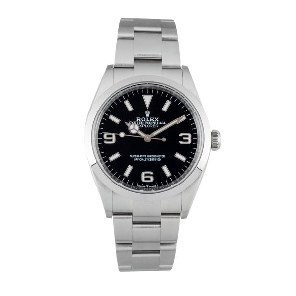 Rolex Explorer steel automatic men's watch M124270-0001  [2603167]
