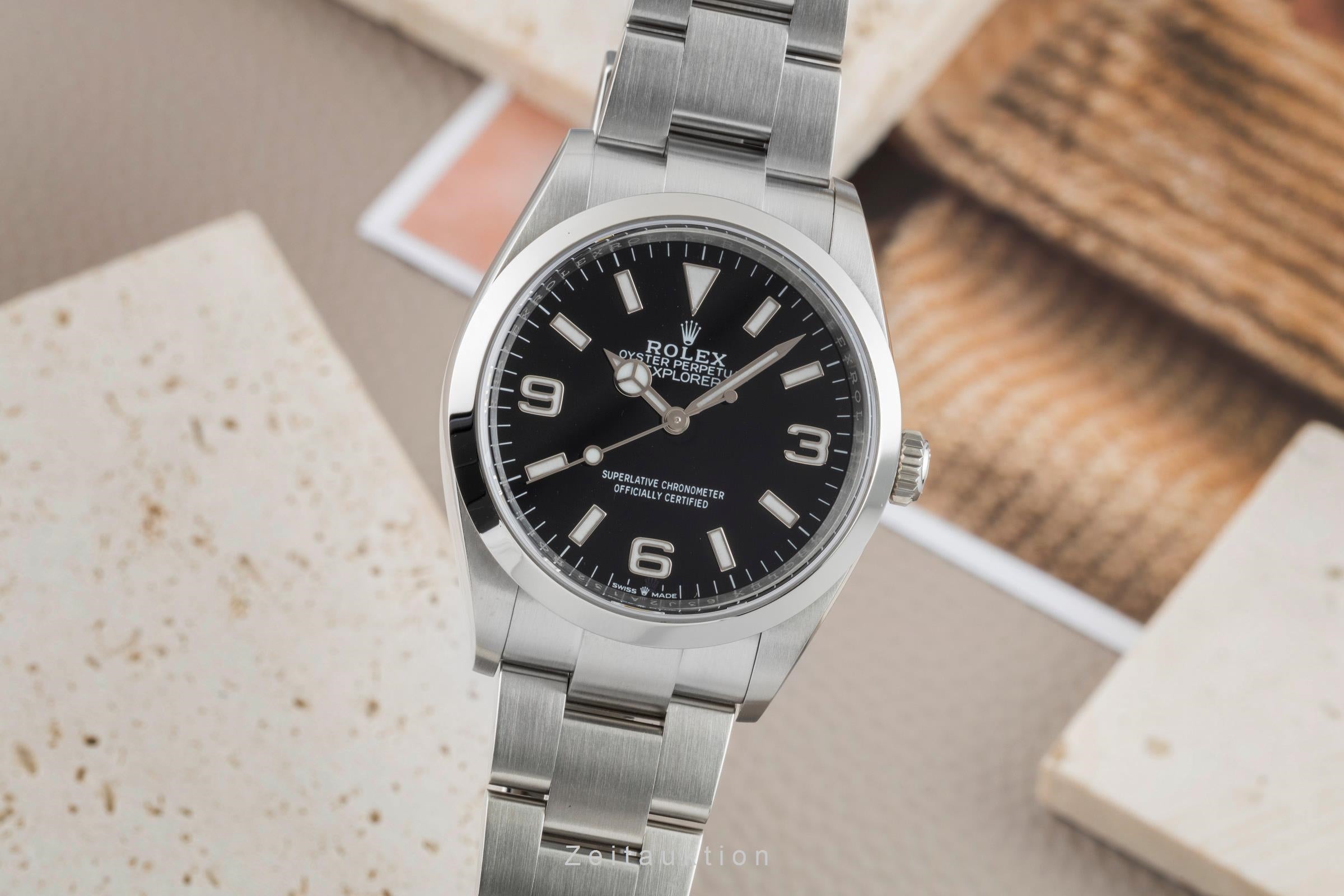 Rolex Explorer steel automatic men's watch M124270-0001  [2603167]