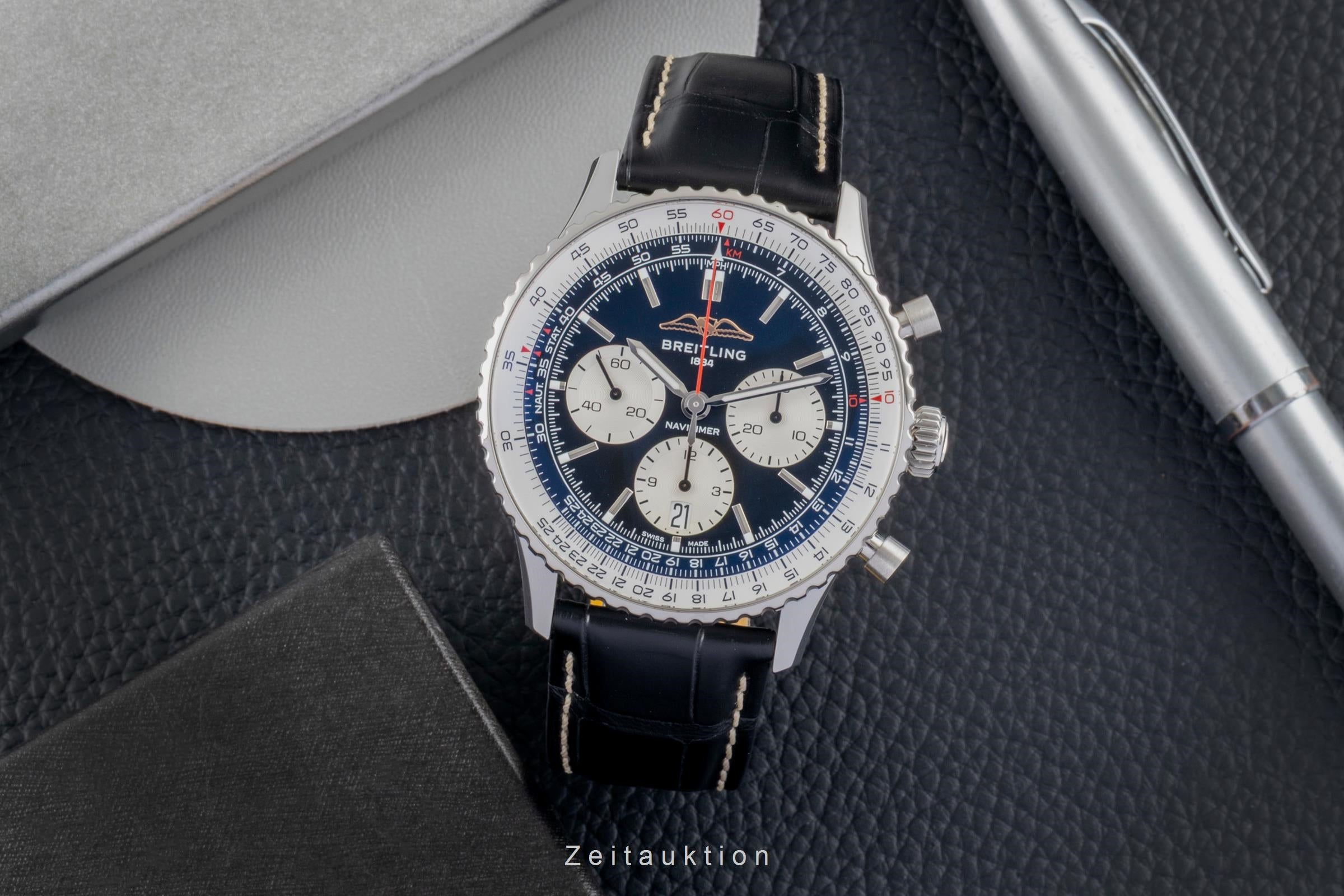 Breitling Navitimer cronografo acciaio automatismo orologio da uomo AB0138211B1P1 LP: 9500EUR  [2603169]