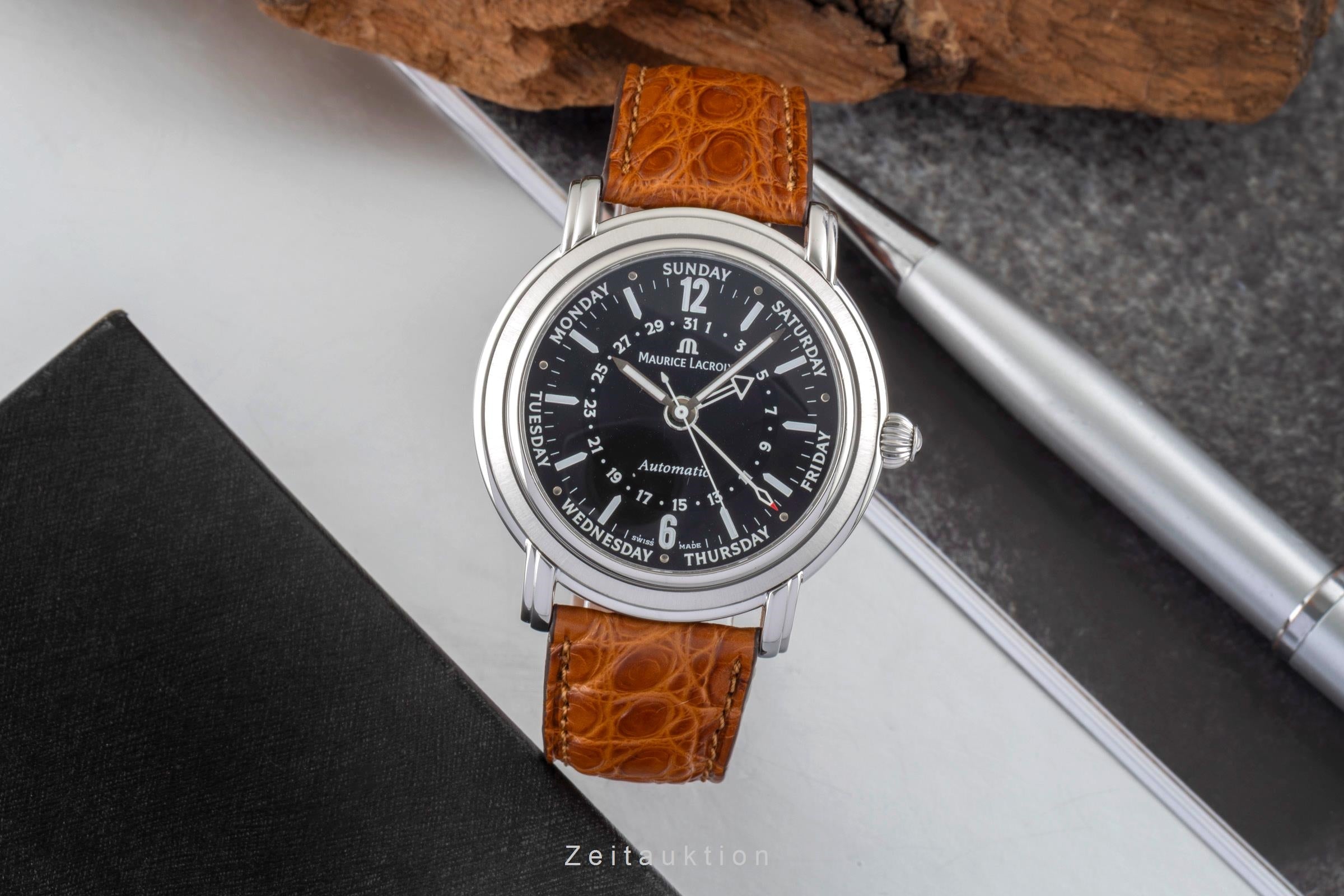 Maurice Lacroix Masterpiece acier automatique montre pour hommes 27857  [2603172]
