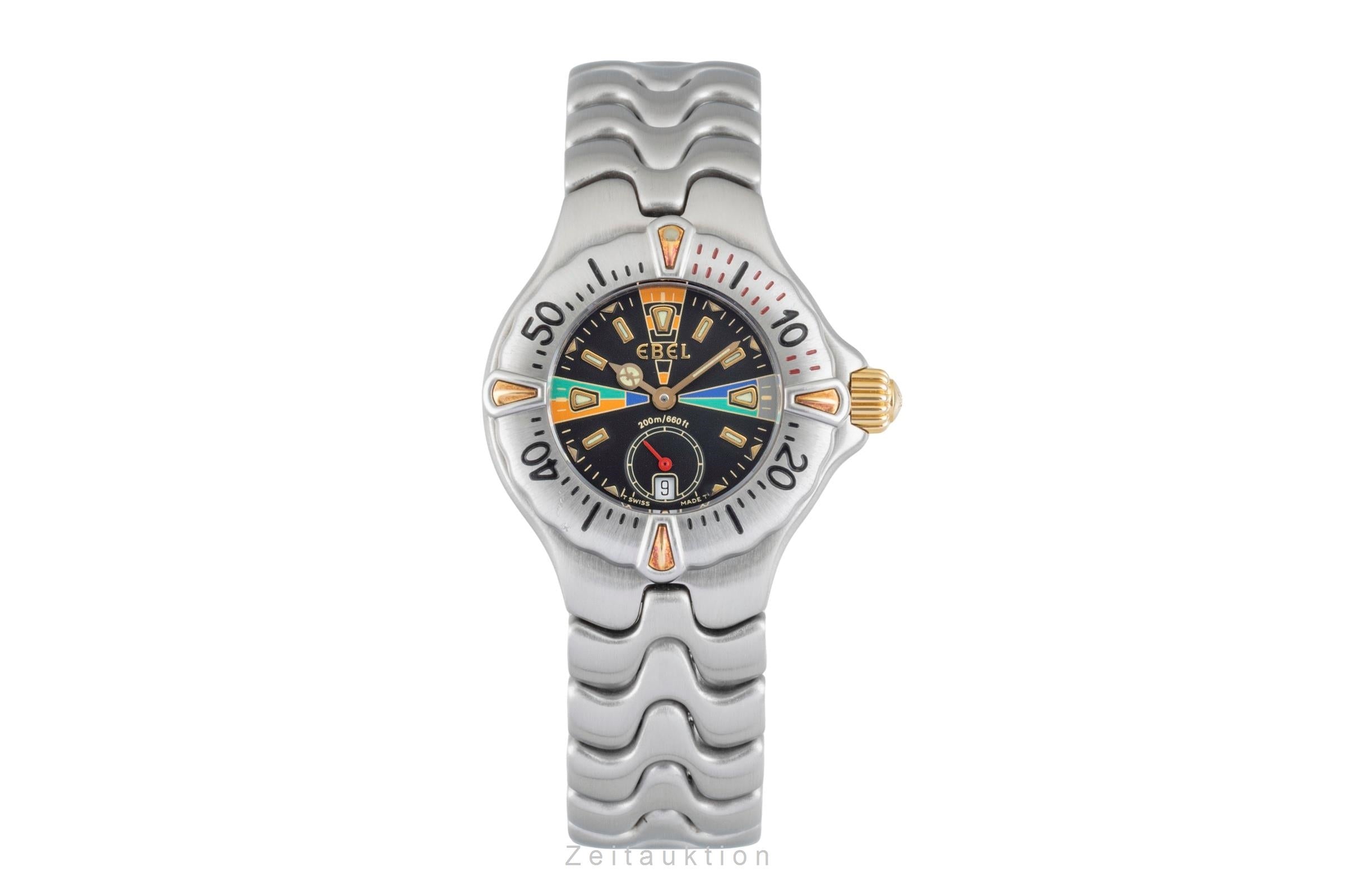 Ebel Sportwave steel / gold quartz women's watch E6012521N1058  [2603174]