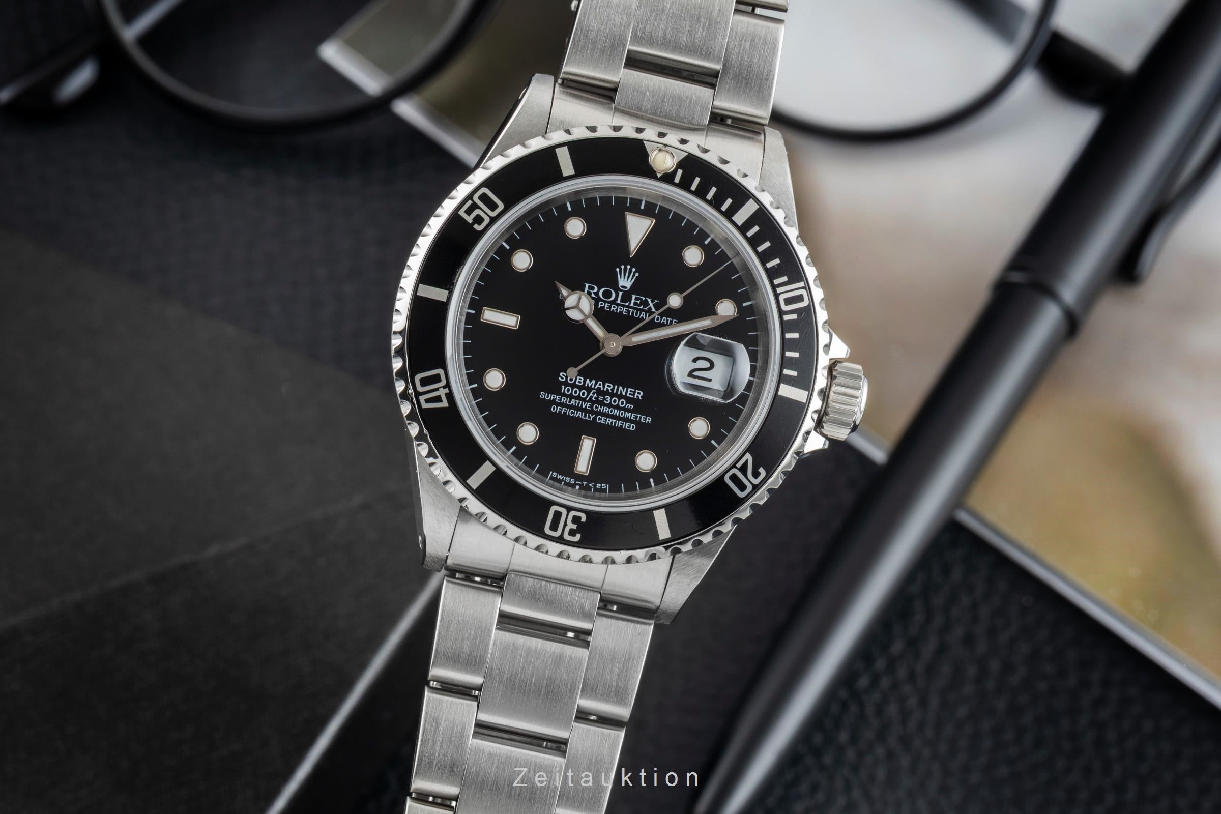 Rolex Submariner steel automatic men's watch 16610  [2603176]