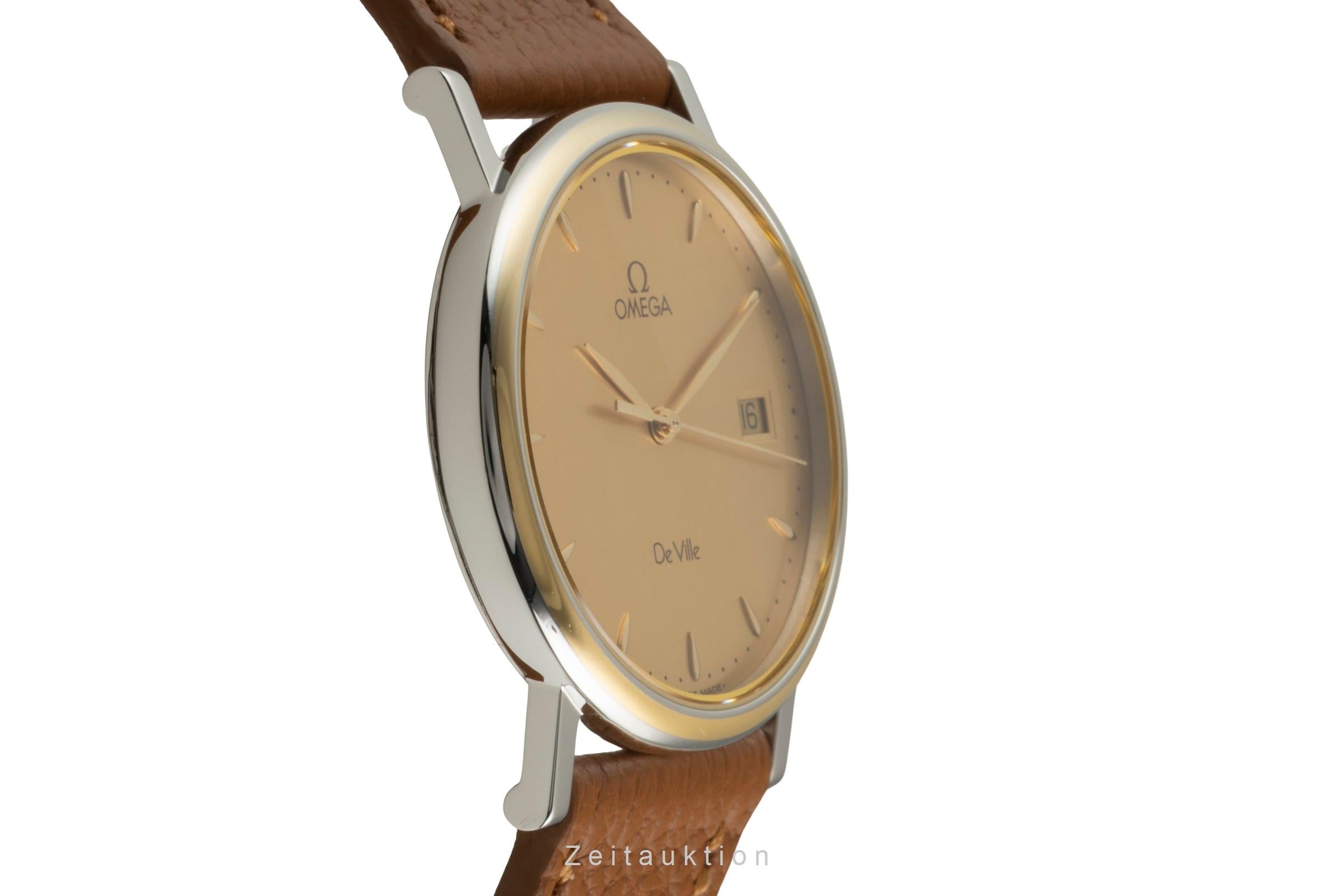 Omega De Ville acero / oro cuarzo reloj para caballeros 196.2430 Vintage  [2603179]
