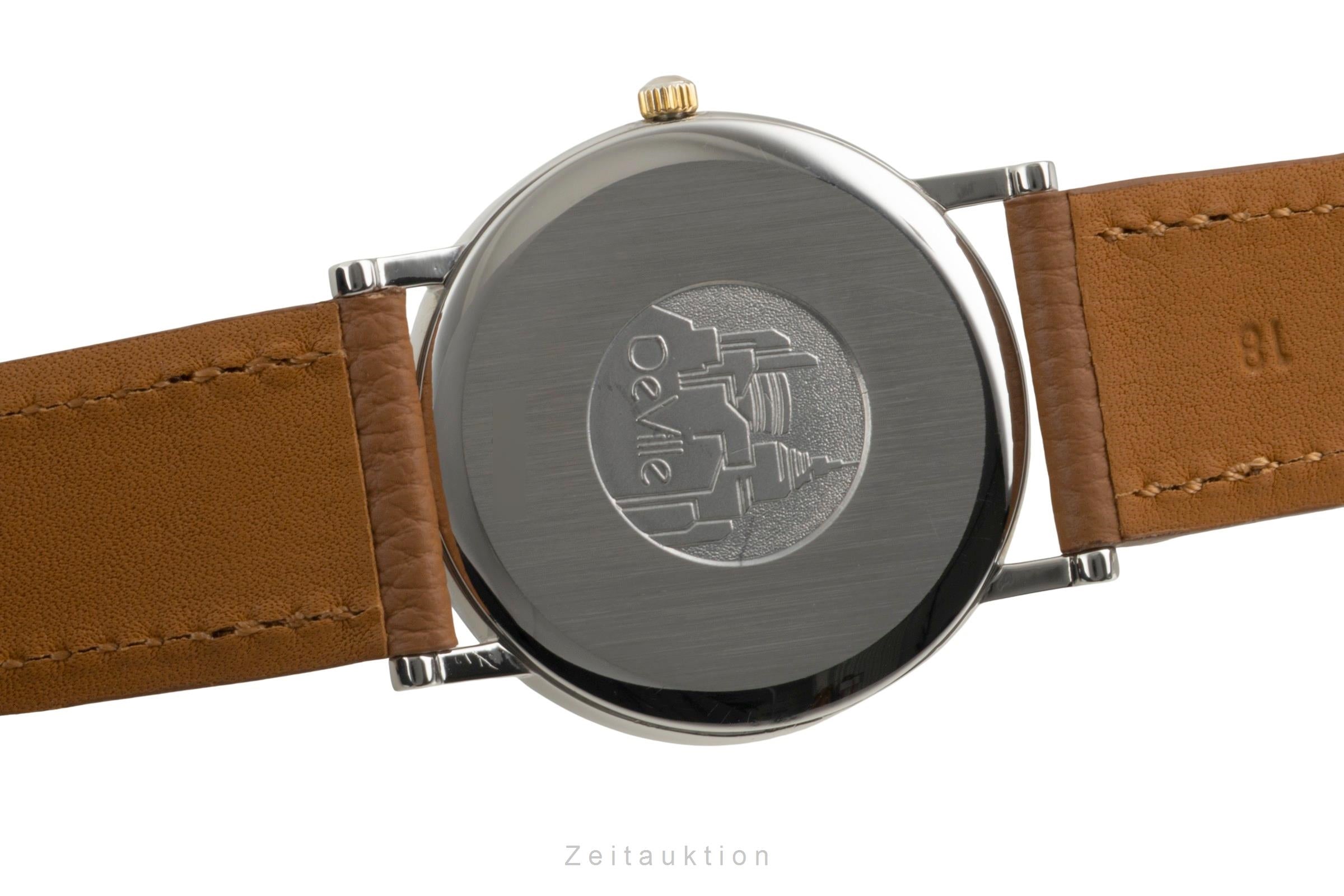 Omega De Ville acero / oro cuarzo reloj para caballeros 196.2430 Vintage  [2603179]