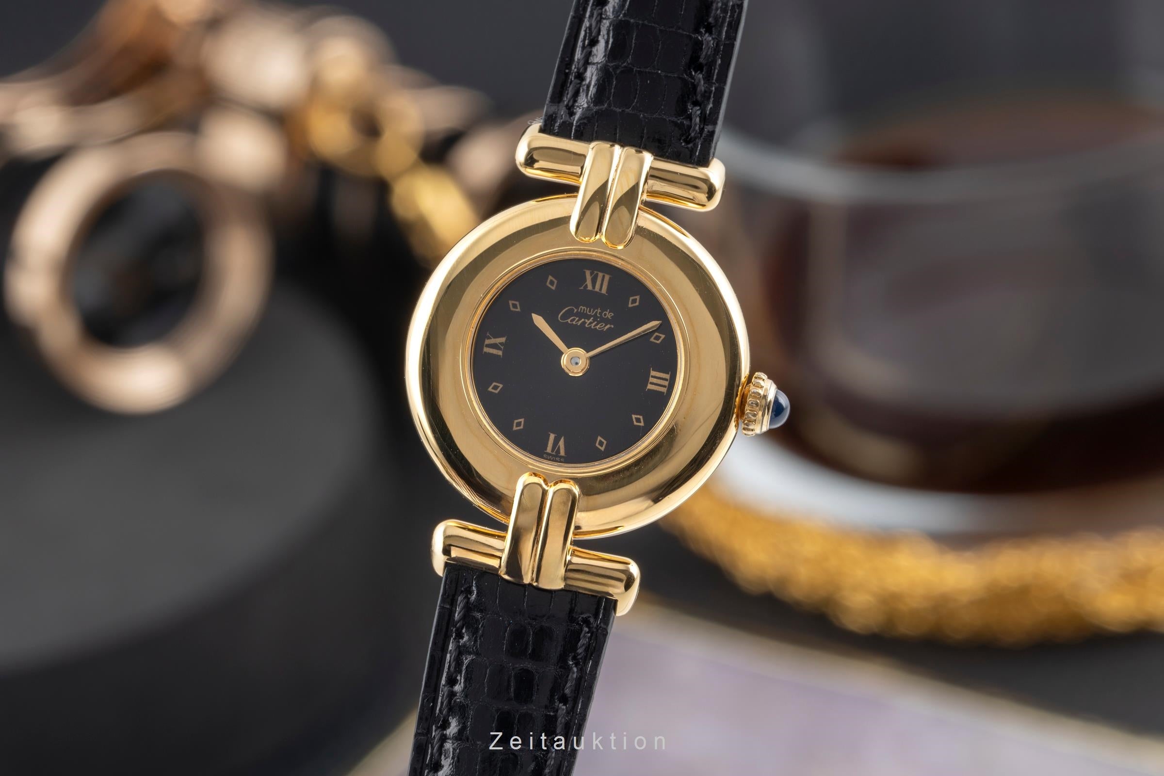 さ*ん様 14236 Cartier VERMEIL シルバー925 腕時計 ク Cartier Vermeil silver-gilt quartz Kal. 90 Ref. 590002 | 2603180