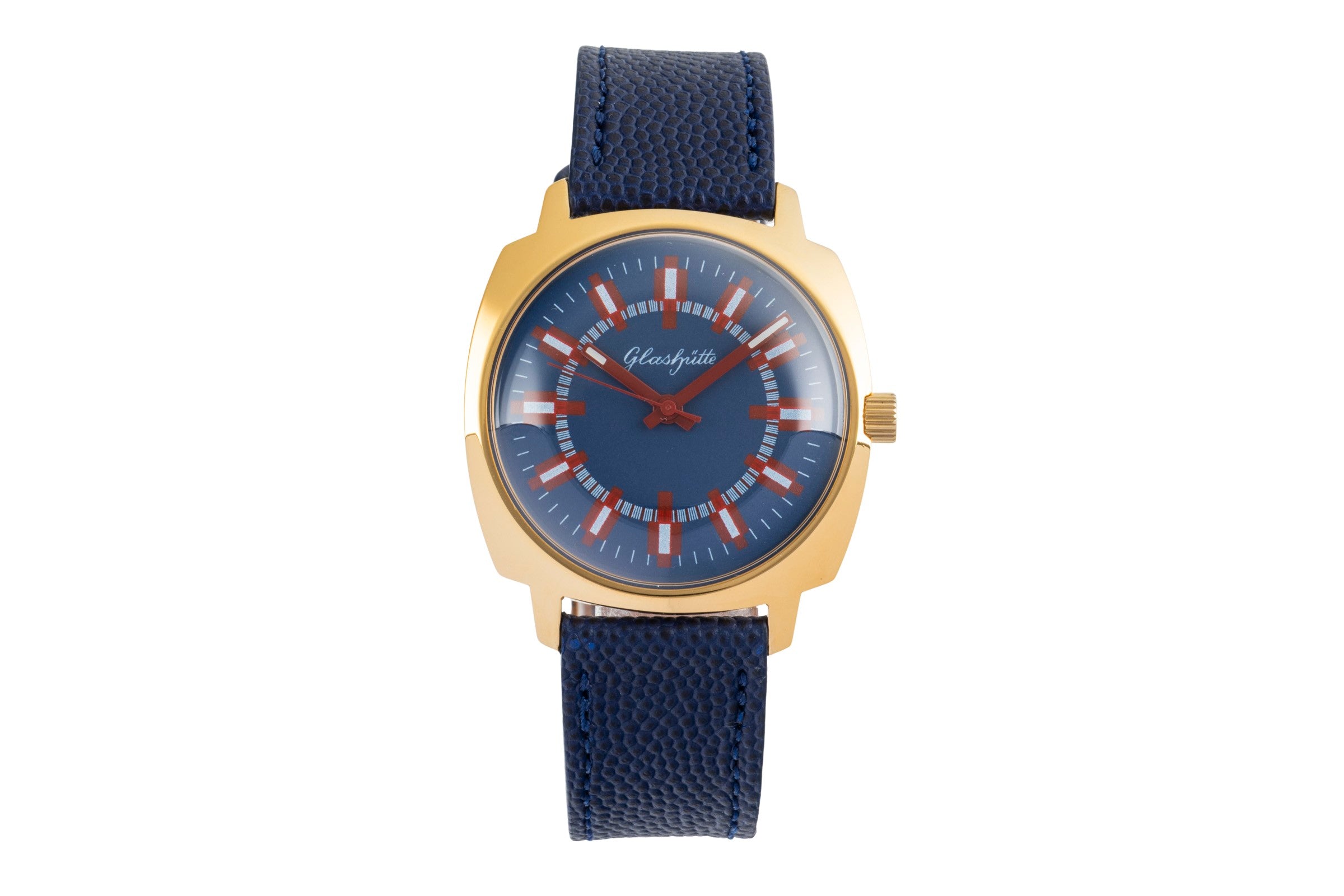 Glashütte Spezimatic laiton doré automatique montre pour hommes Vintage  [2603181]