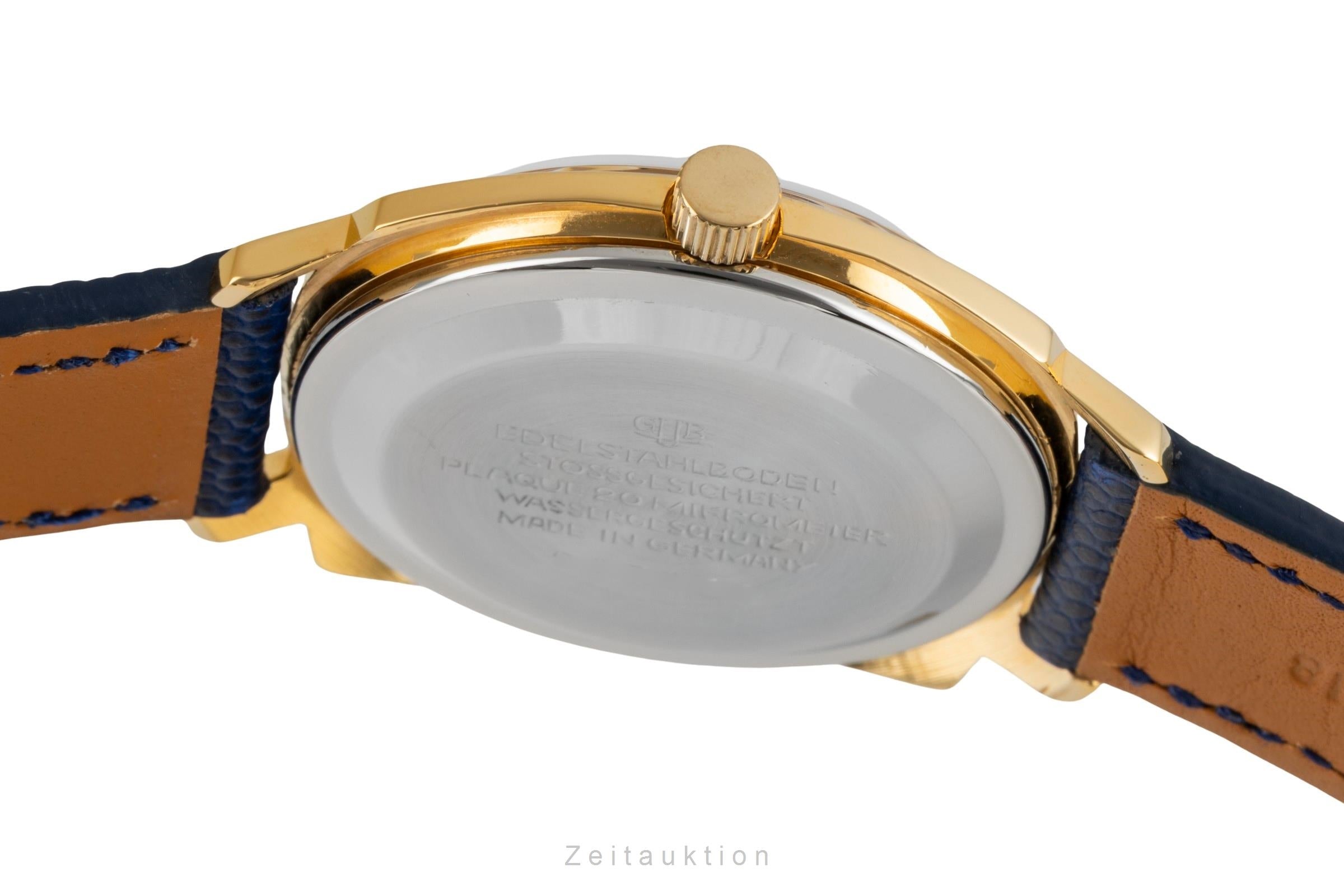 Glashütte Spezimatic latón bañado en oro automático reloj para caballeros Vintage  [2603181]