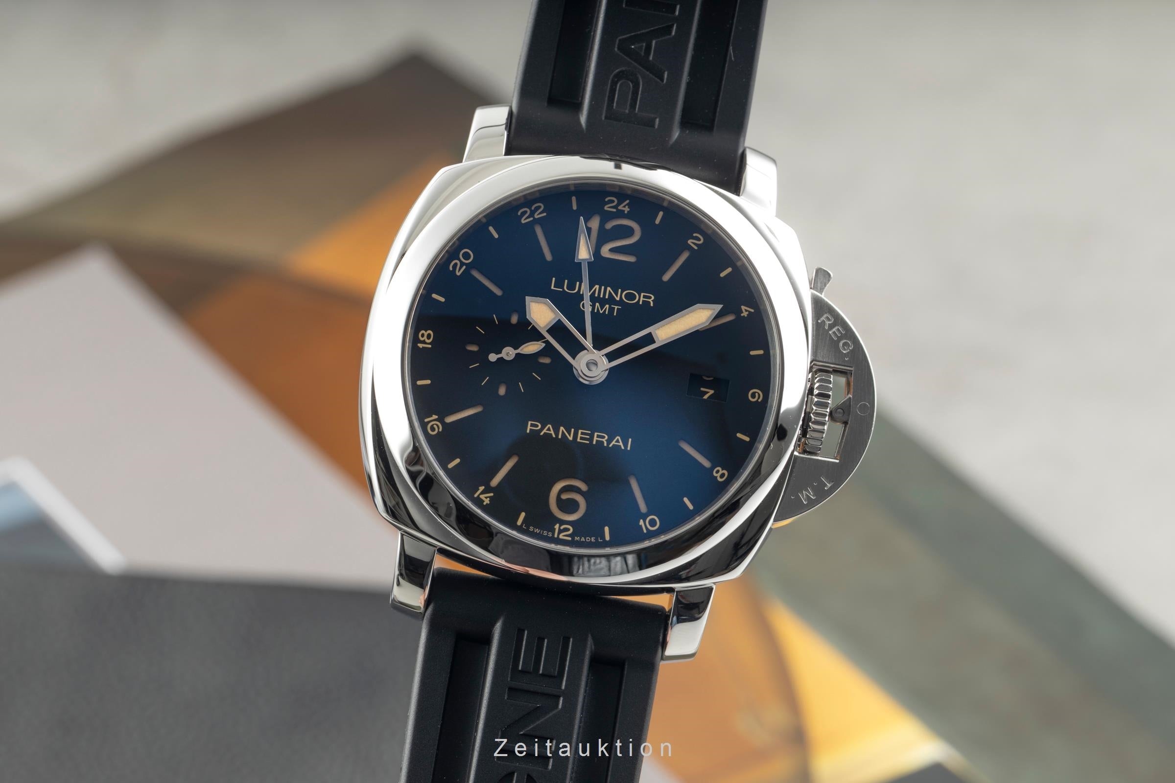 Panerai Luminor GMT acier automatique montre pour hommes PAM00531  [2603186]