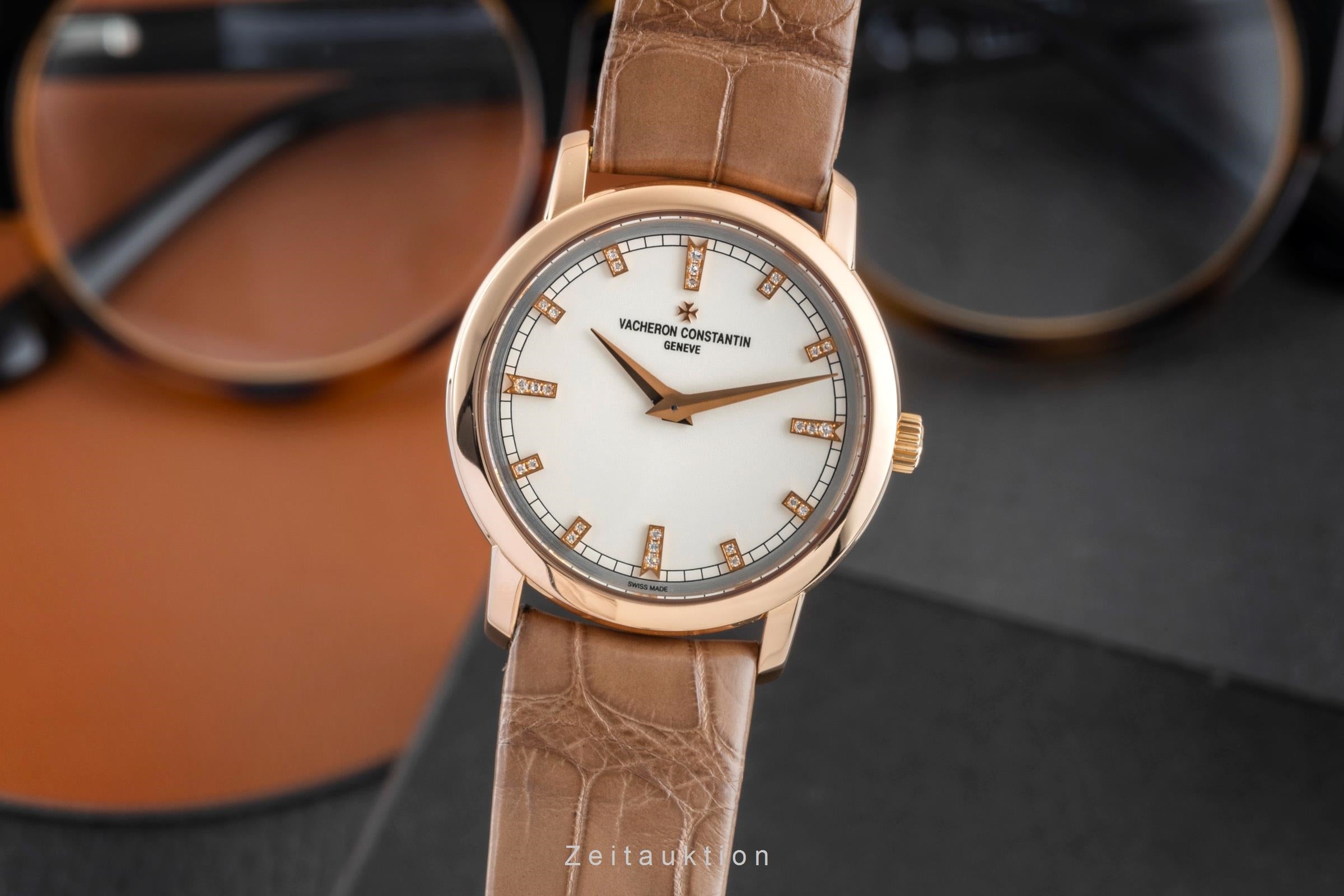 Vacheron & Constantin Traditionnelle oro rosado de 18 quilates cuarzo reloj para damas  25155/000R-9585 LP: 14600EUR  [2603193]