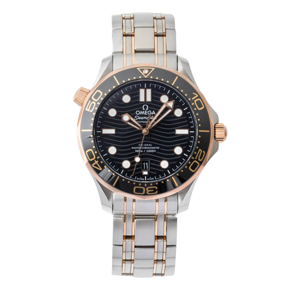 Omega Seamaster steel / gold automatic men's watch 210.20.42.20.01.001 LP: 14200EUR  [2603196]