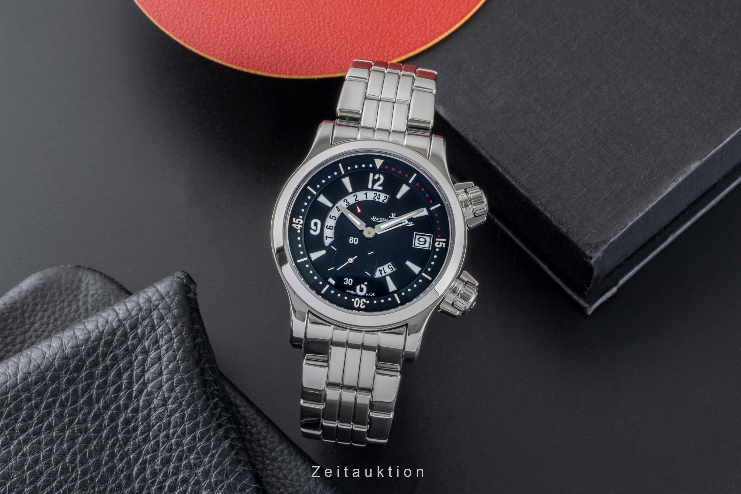 Jaeger LeCoultre Master Compressor acier automatique montre pour hommes 146.8.02  [2603200]