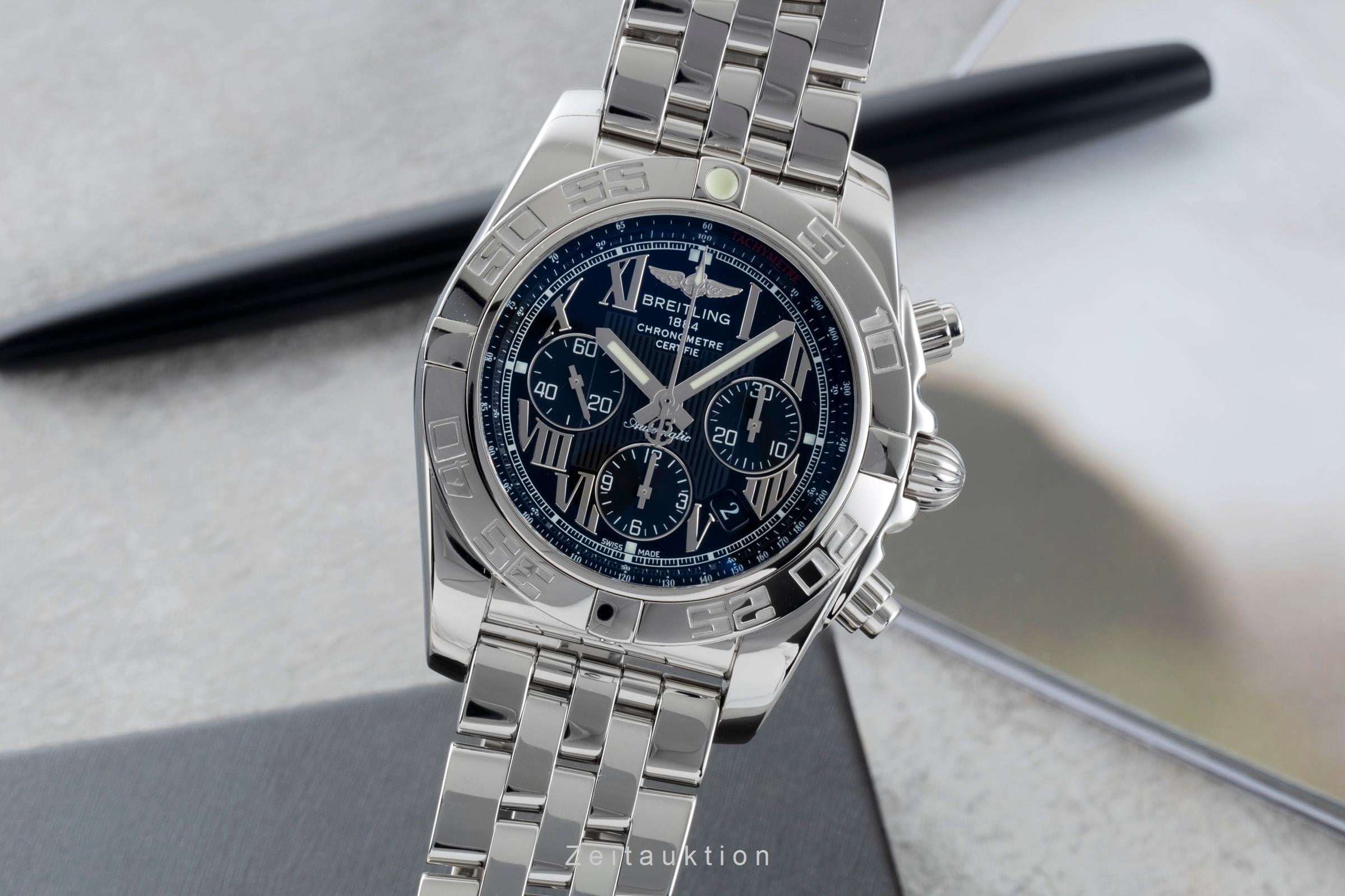 Breitling Chronomat 44 cronografo acciaio automatismo orologio da uomo AB0110  [2603203]