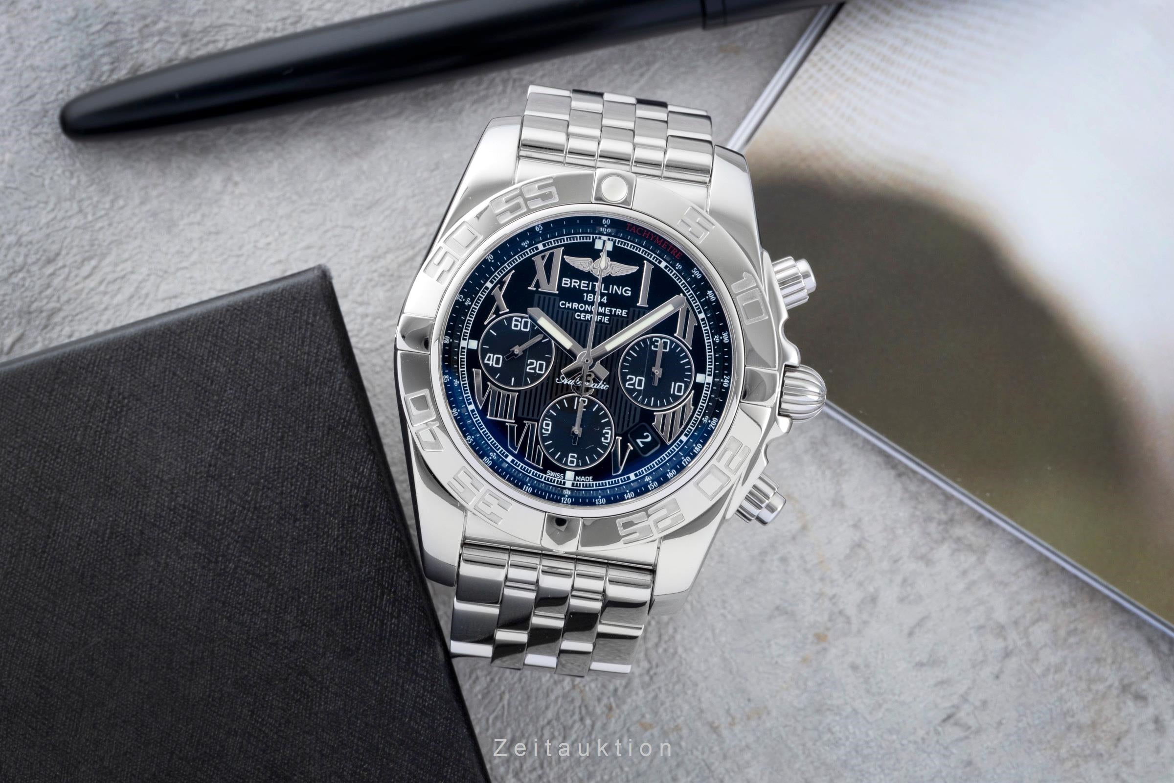 Breitling Chronomat 44 cronografo acciaio automatismo orologio da uomo AB0110  [2603203]