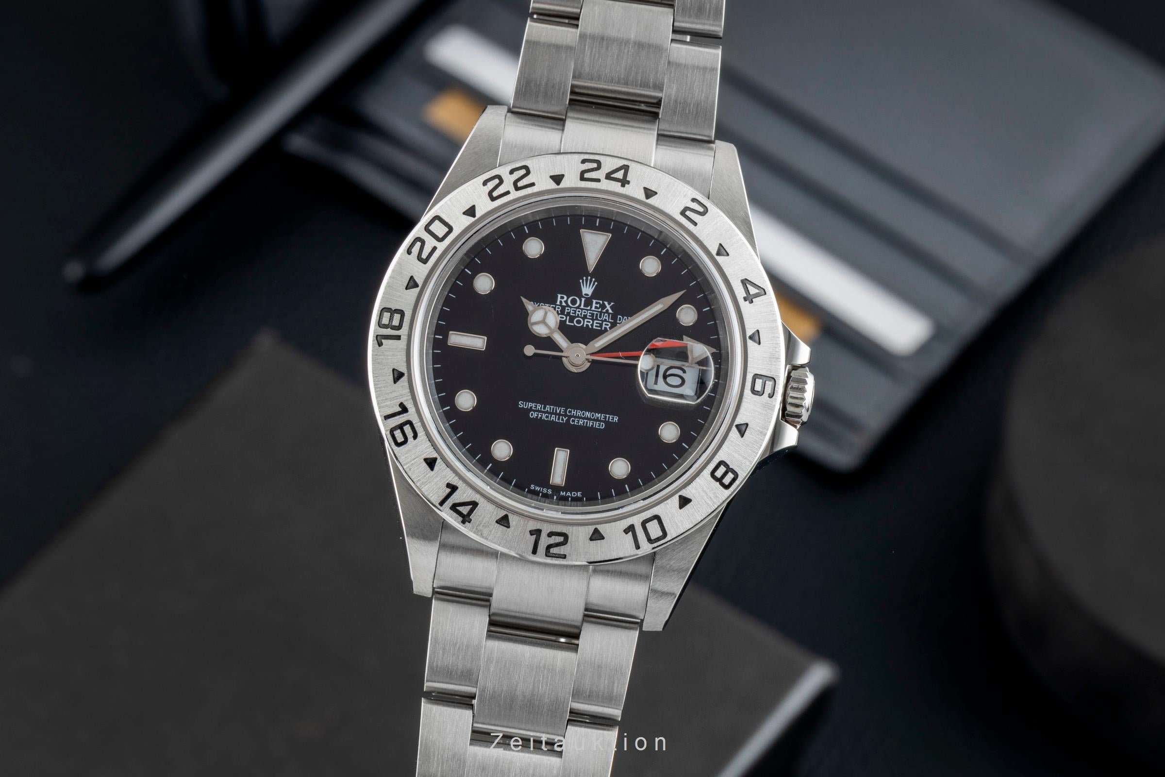 Rolex Explorer II steel automatic men's watch 16570  [2603205]