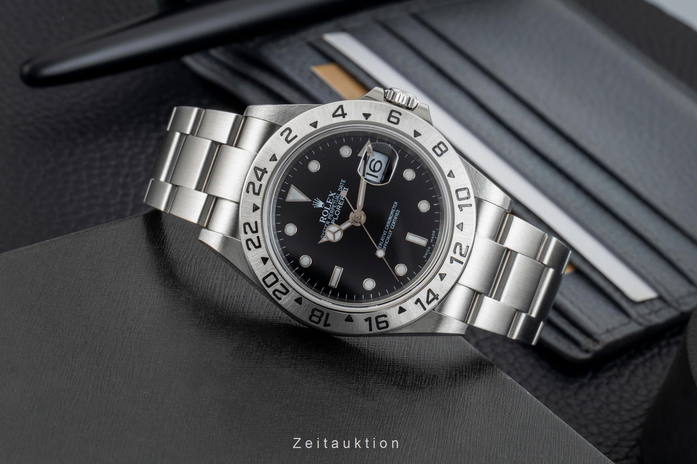 Rolex Explorer II steel automatic men's watch 16570  [2603205]