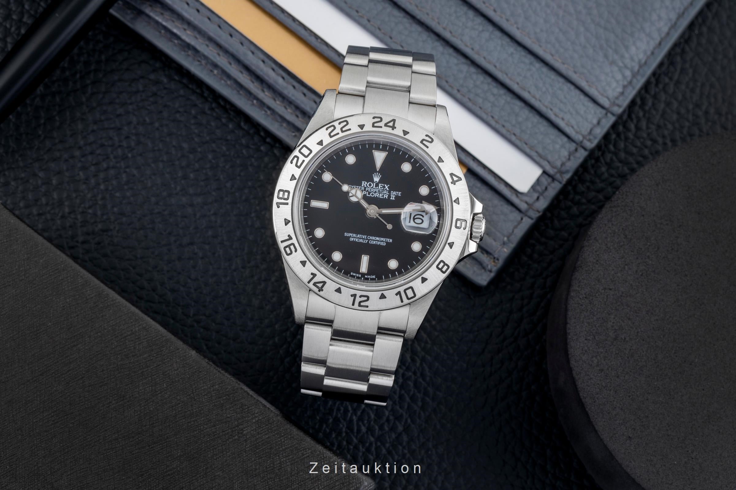 Rolex Explorer II steel automatic men's watch 16570  [2603205]