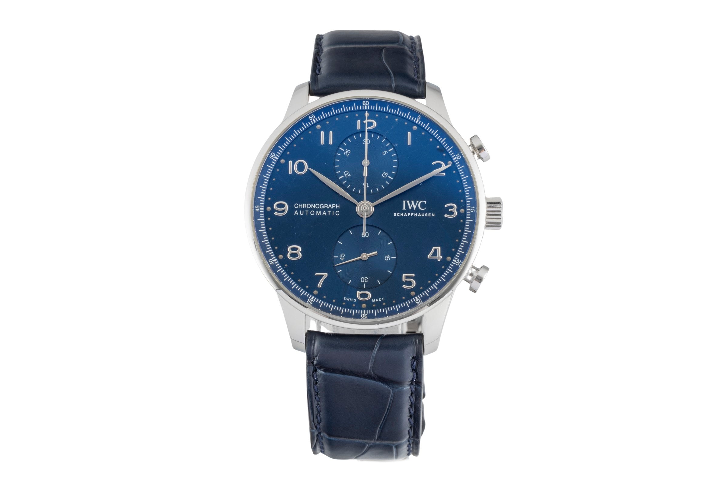 IWC Portugieser cronógrafo acero automático reloj para caballeros IW371606 LP: 9100EUR  [2603208]
