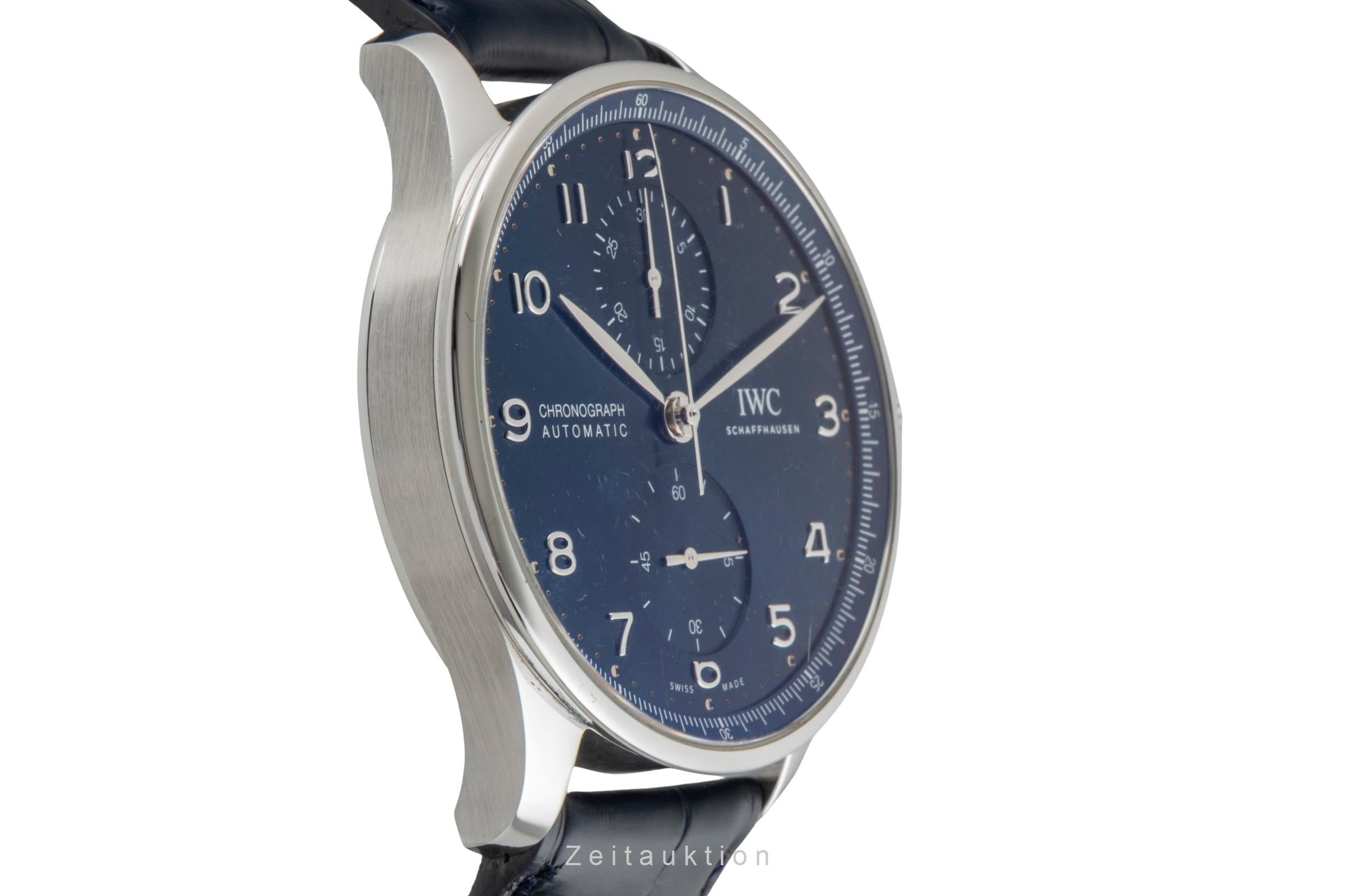 IWC Portugieser chronograph steel automatic men's watch IW371606 LP: 9100EUR  [2603208]