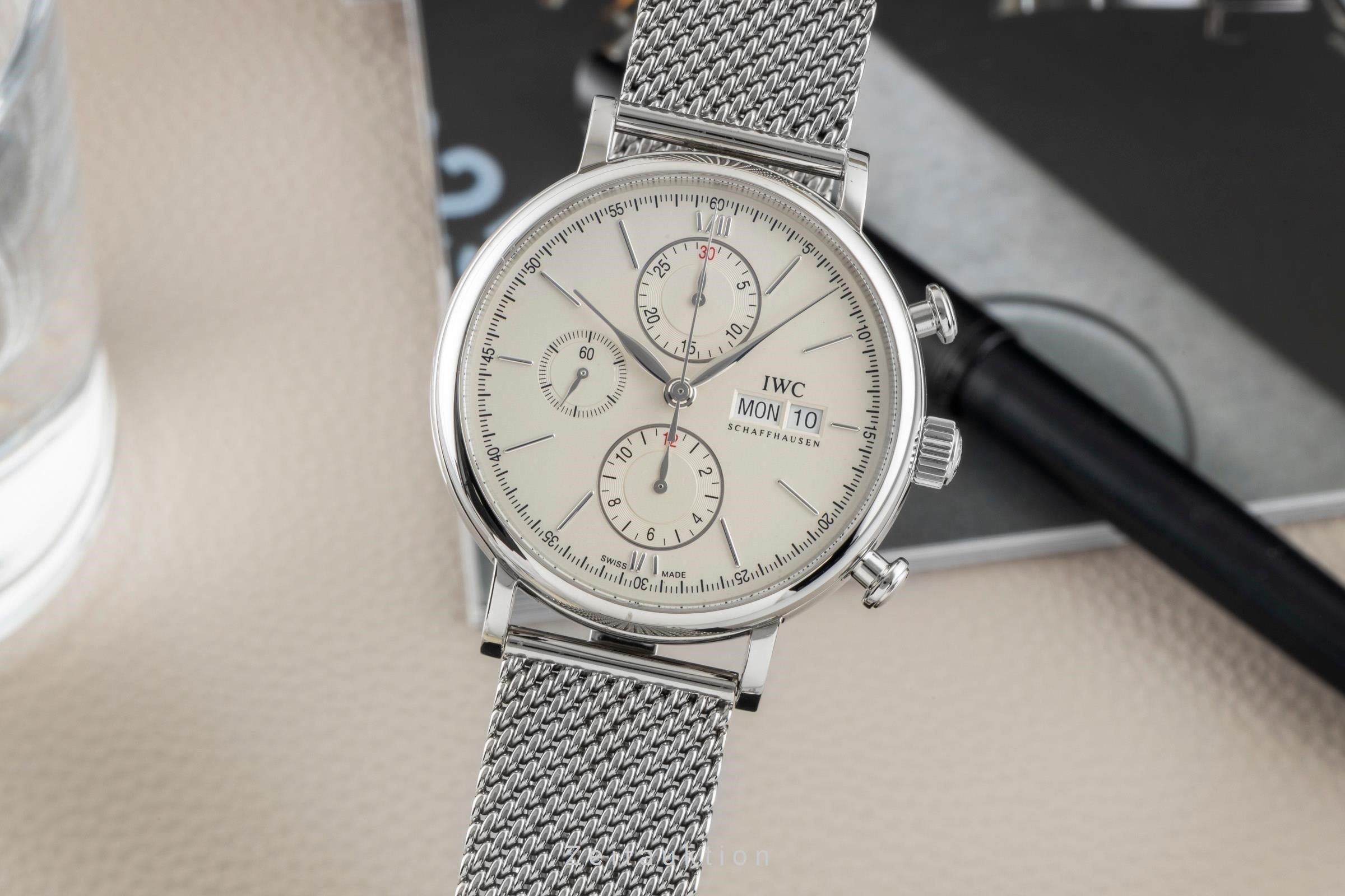 IWC Portofino chronograph steel automatic men's watch IW391009  [2603209]