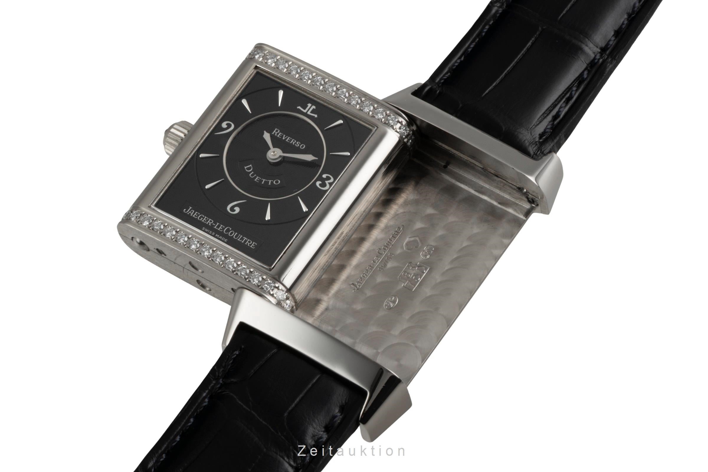 Jaeger LeCoultre Reverso 18 ct white gold manual winding women's watch Q2563470, 256.3.75  [2603210]