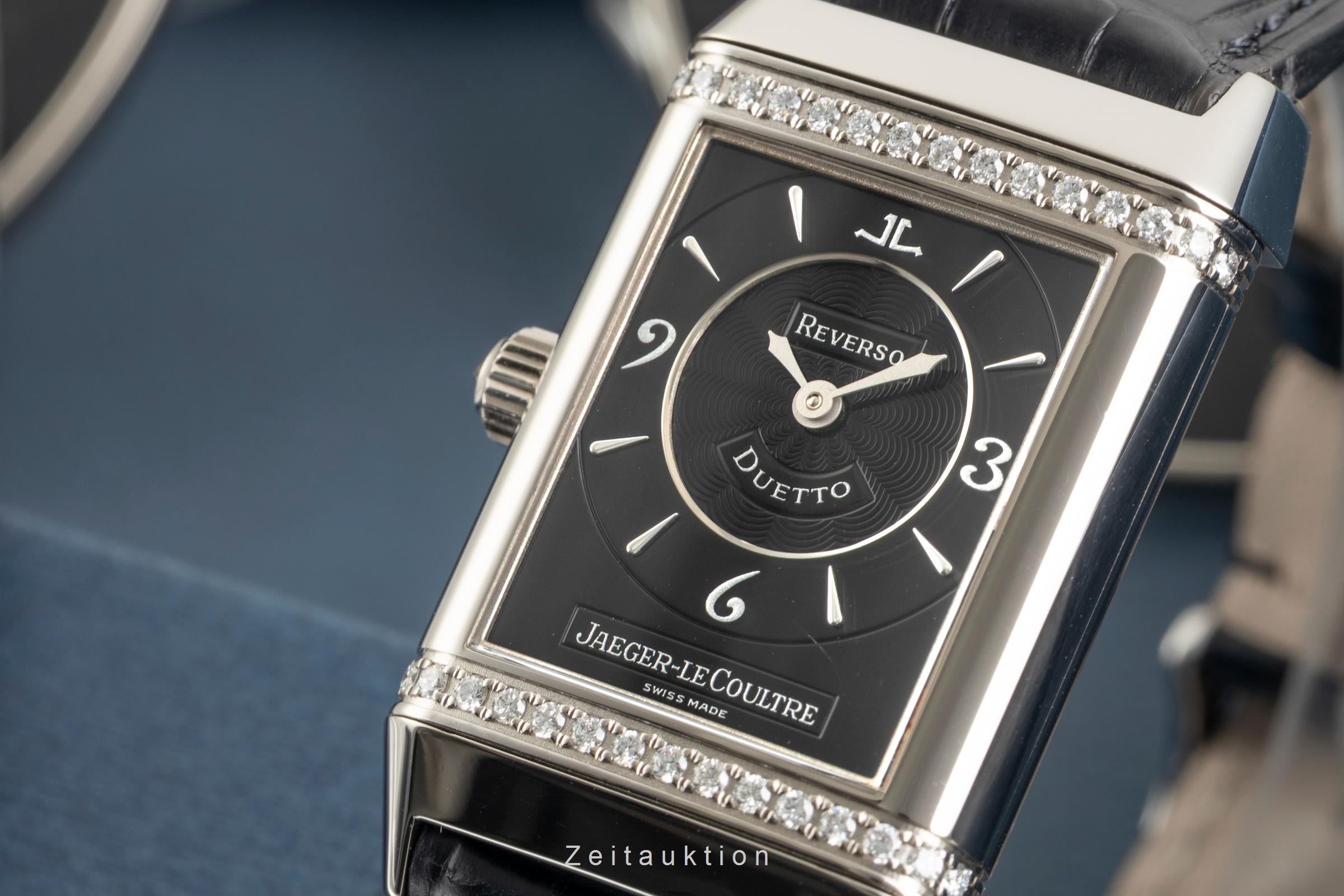 Jaeger LeCoultre Reverso 18 ct white gold manual winding women's watch Q2563470, 256.3.75  [2603210]