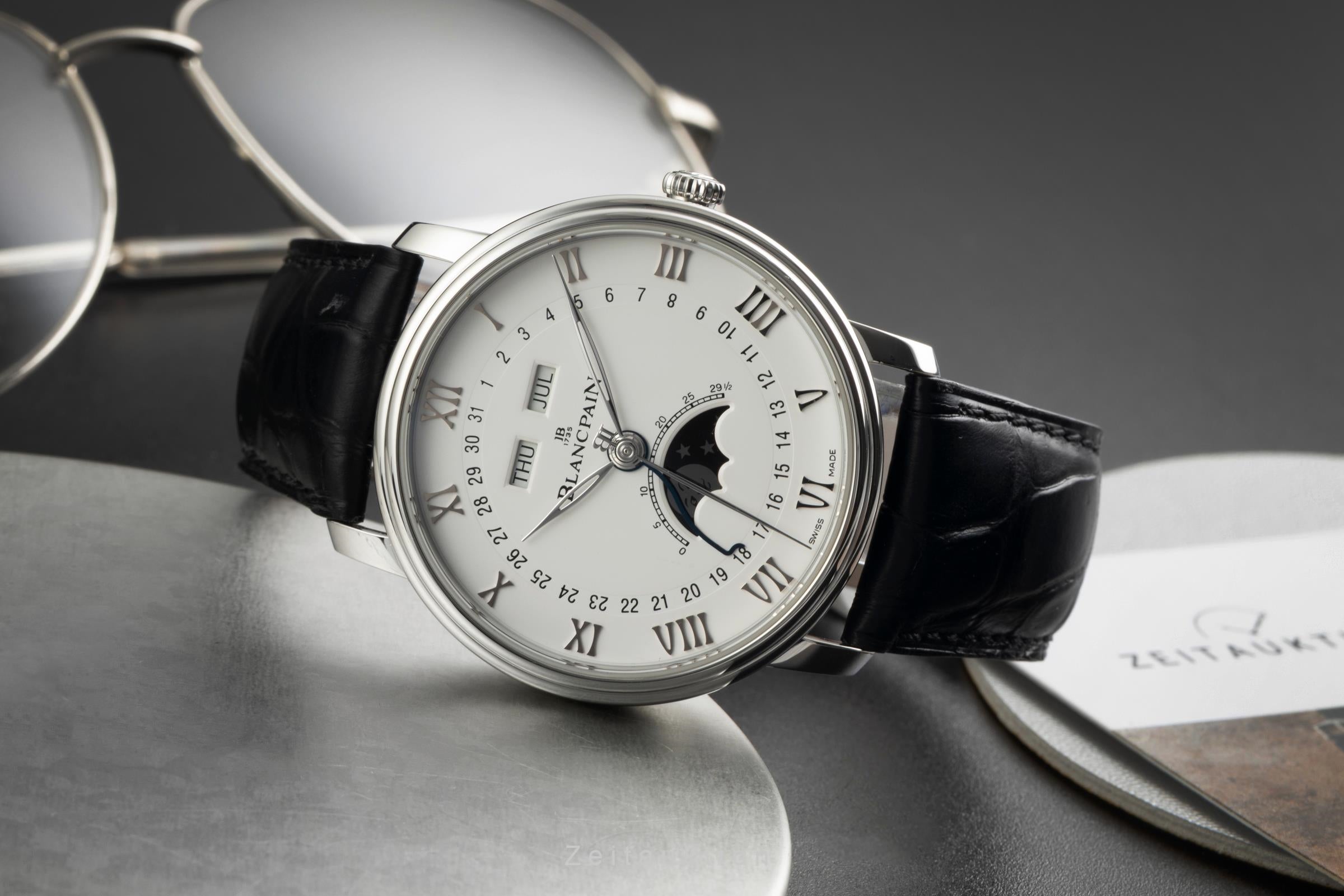 Blancpain Villeret steel automatic men's watch 6654-1127-55B  [2603211]
