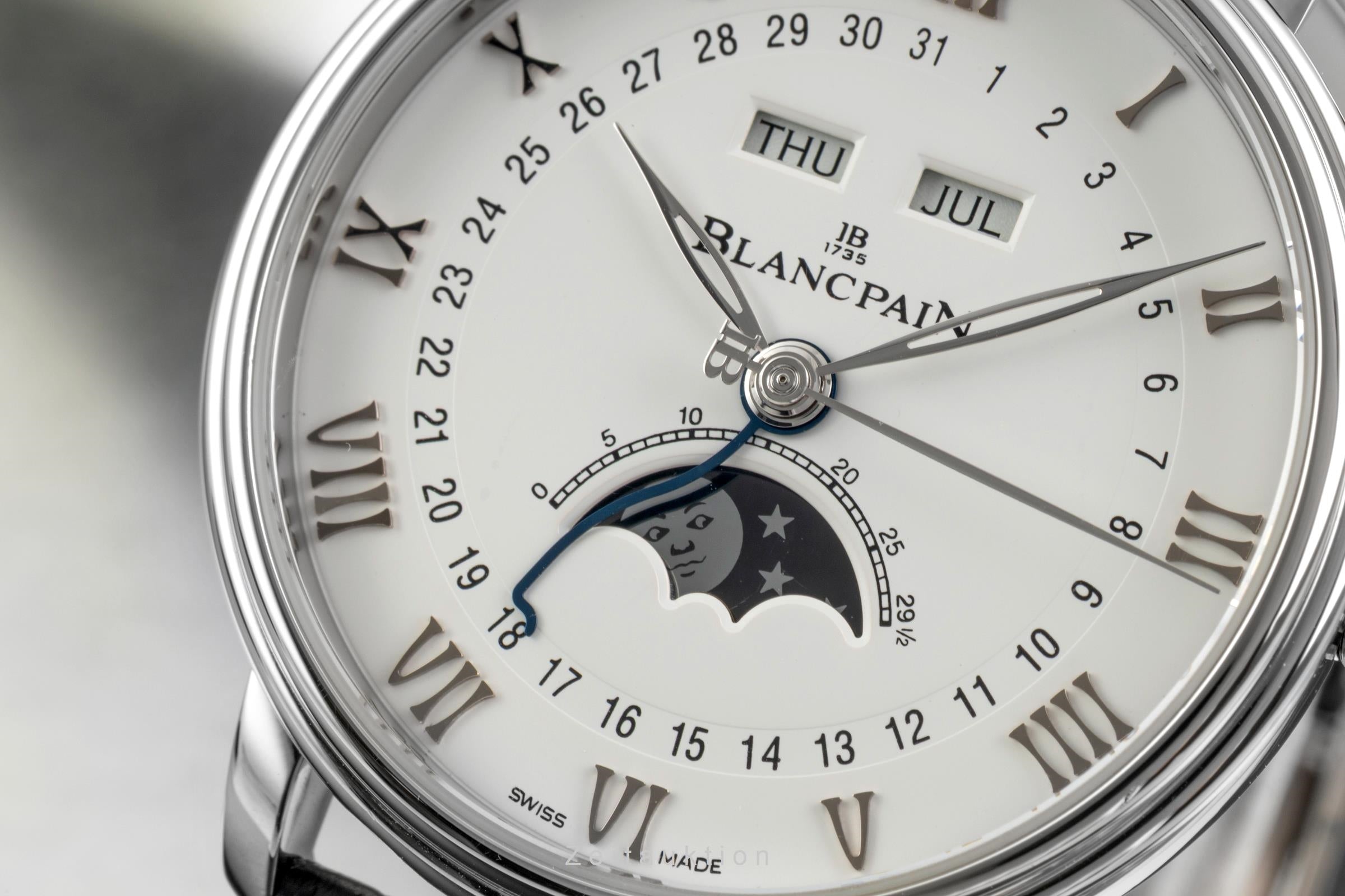 Blancpain Villeret steel automatic men's watch 6654-1127-55B  [2603211]