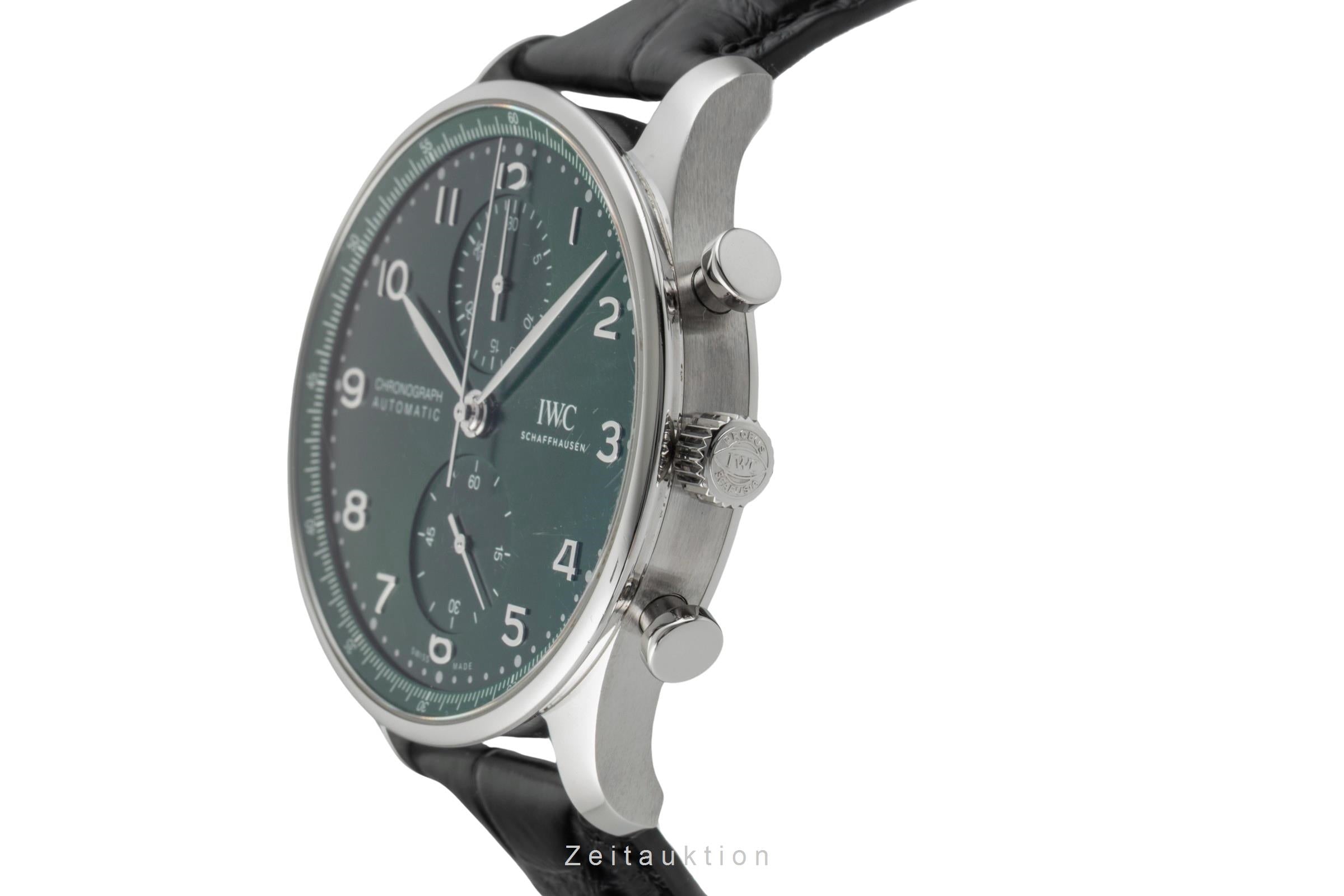 IWC Portugieser cronografo acciaio automatismo orologio da uomo IW371615 LP: 9100EUR  [2603212]