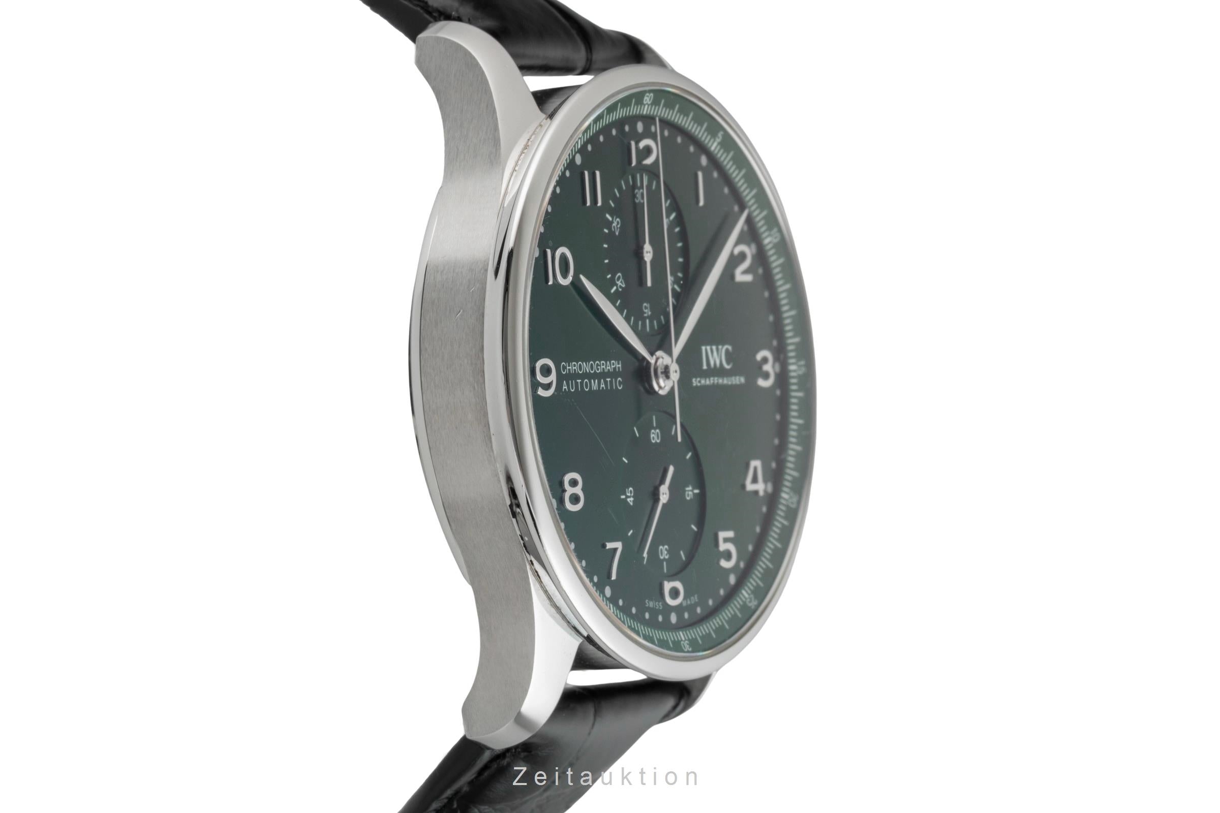 IWC Portugieser cronografo acciaio automatismo orologio da uomo IW371615 LP: 9100EUR  [2603212]