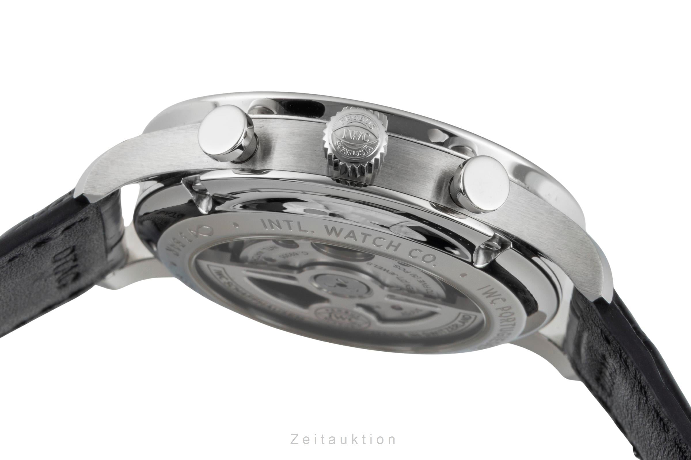 IWC Portugieser cronografo acciaio automatismo orologio da uomo IW371615 LP: 9100EUR  [2603212]