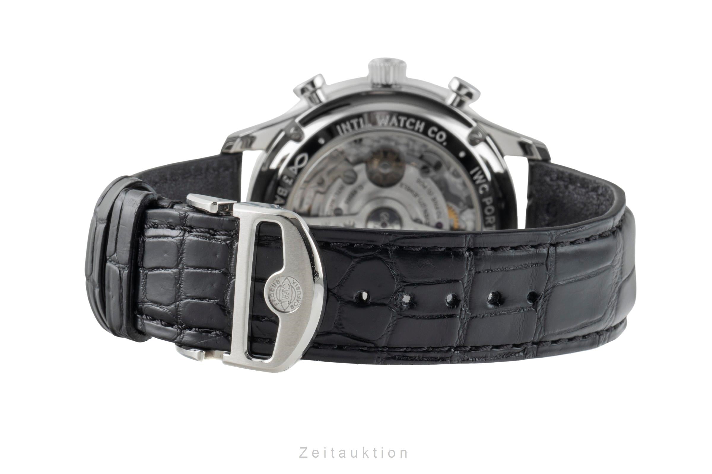 IWC Portugieser cronografo acciaio automatismo orologio da uomo IW371615 LP: 9100EUR  [2603212]