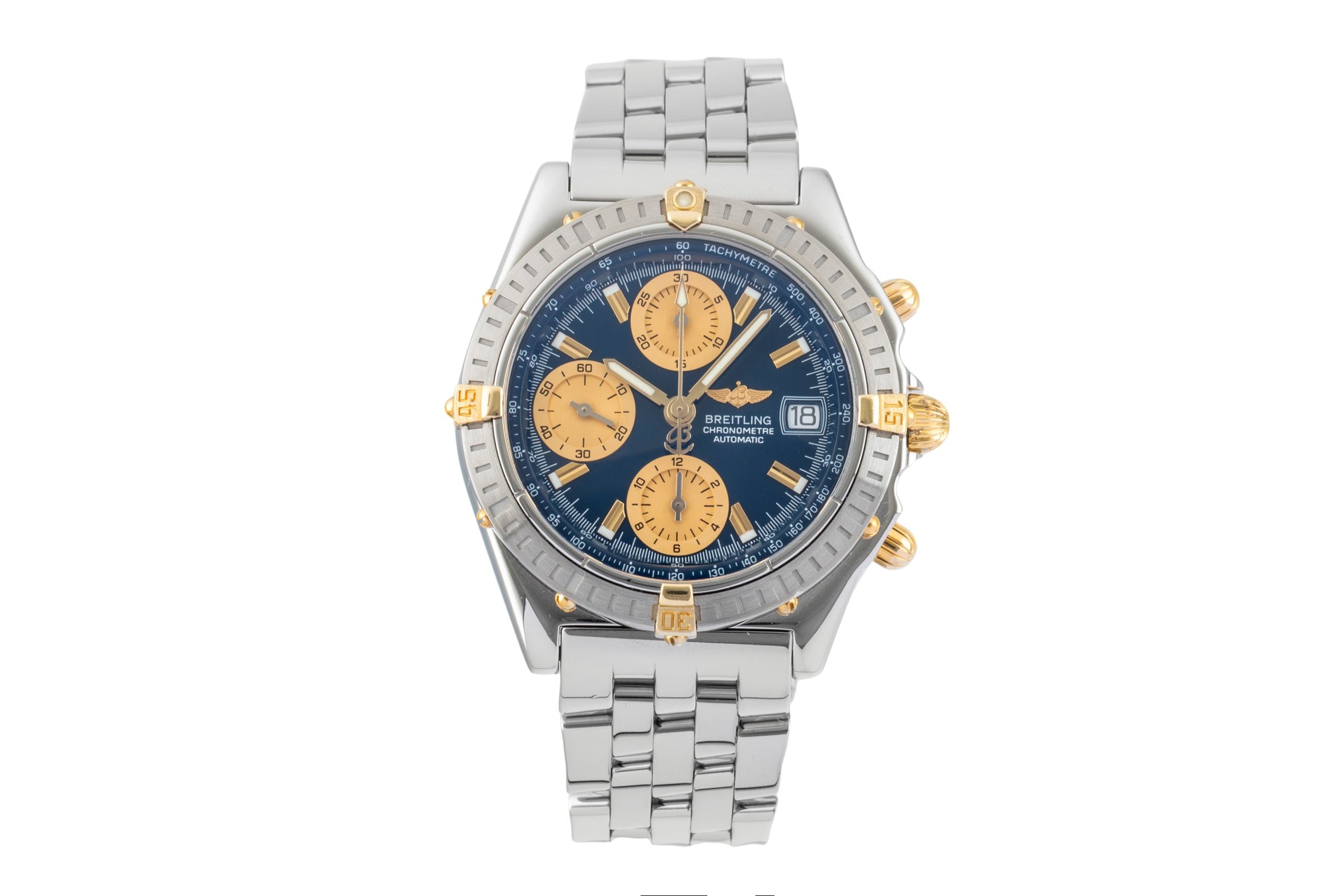 Breitling Chronomat chronograph steel / gold automatic men's watch B13352  [2603218]