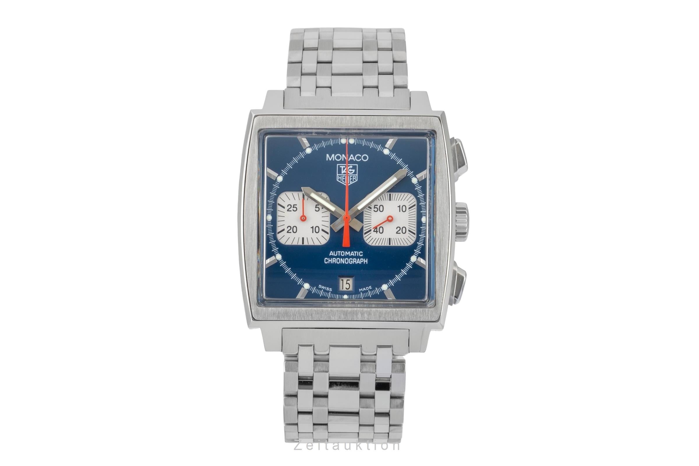 Tag Heuer Monaco chronograph steel automatic men's watch CW2113-0  [2603221]