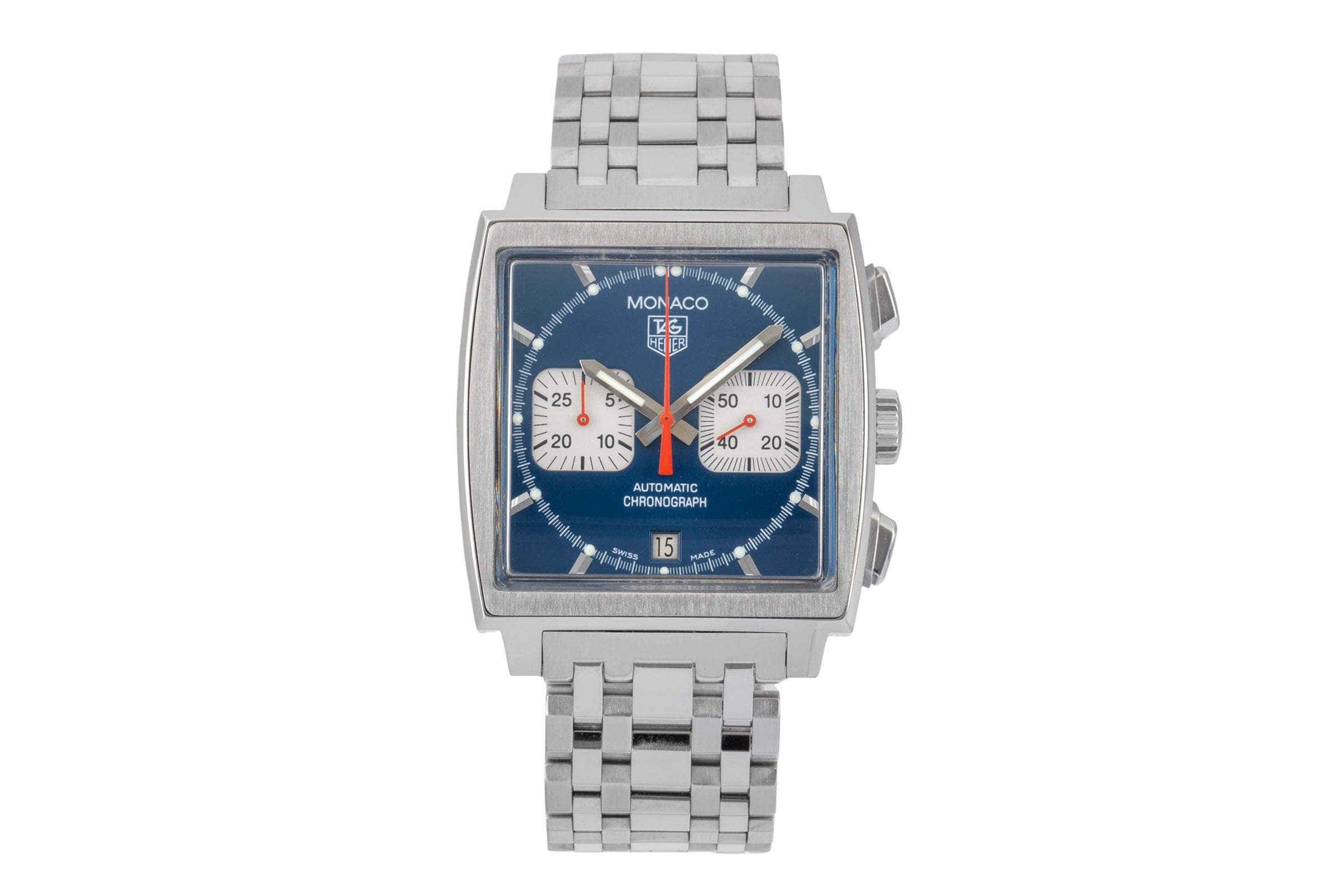 Tag Heuer Monaco Chronograph Stahl Automatik Herrenuhr Ref. CW2113-0 Box  [2603221]