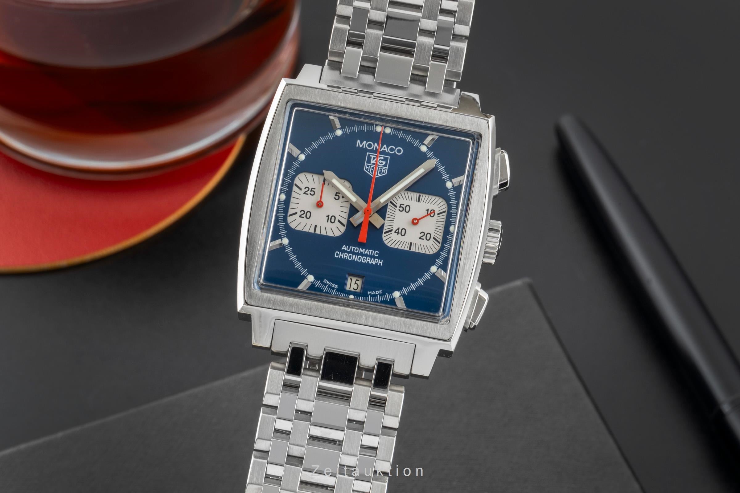 Tag Heuer Monaco chronograph steel automatic men's watch CW2113-0  [2603221]