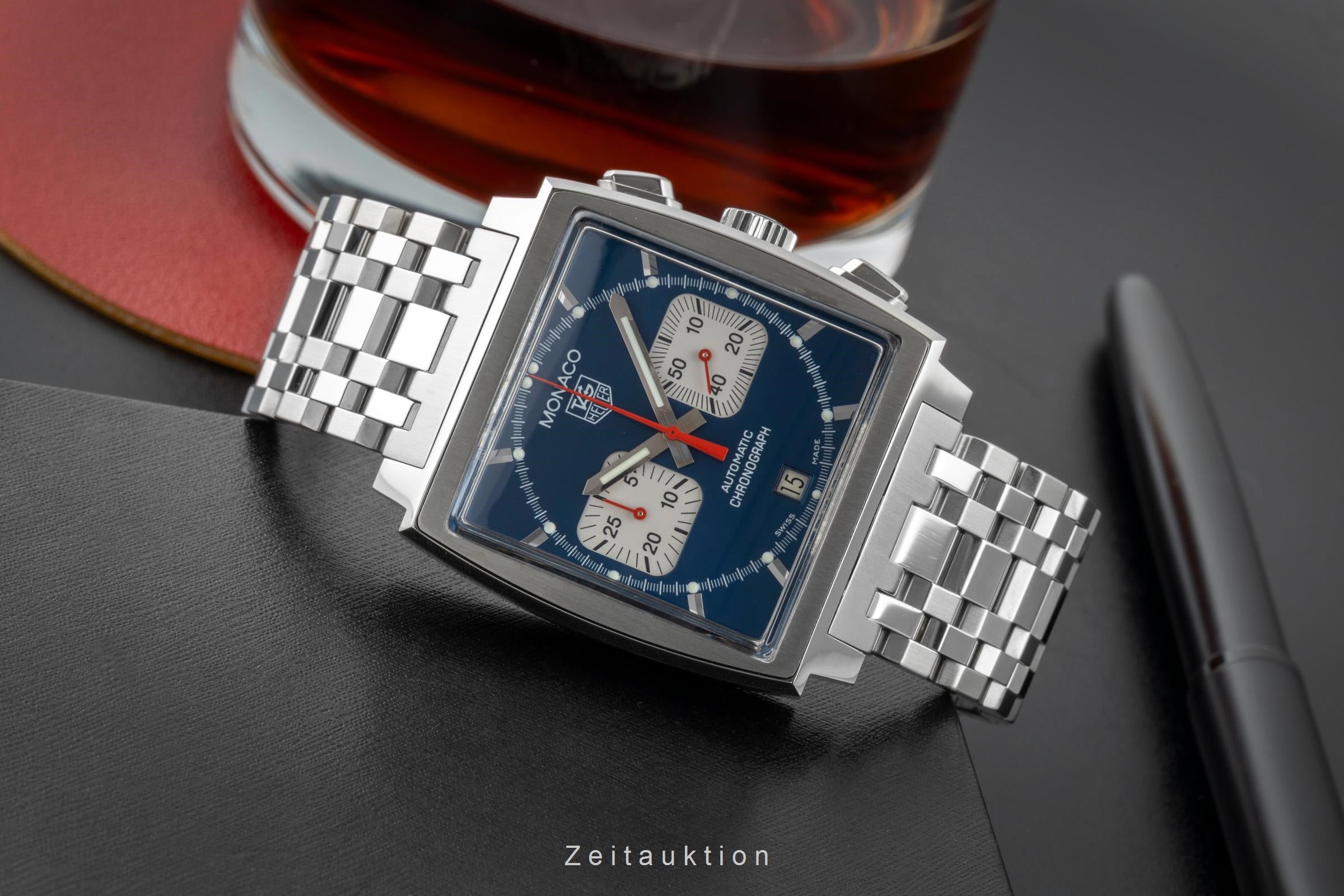Tag Heuer Monaco chronograph steel automatic men's watch CW2113-0  [2603221]