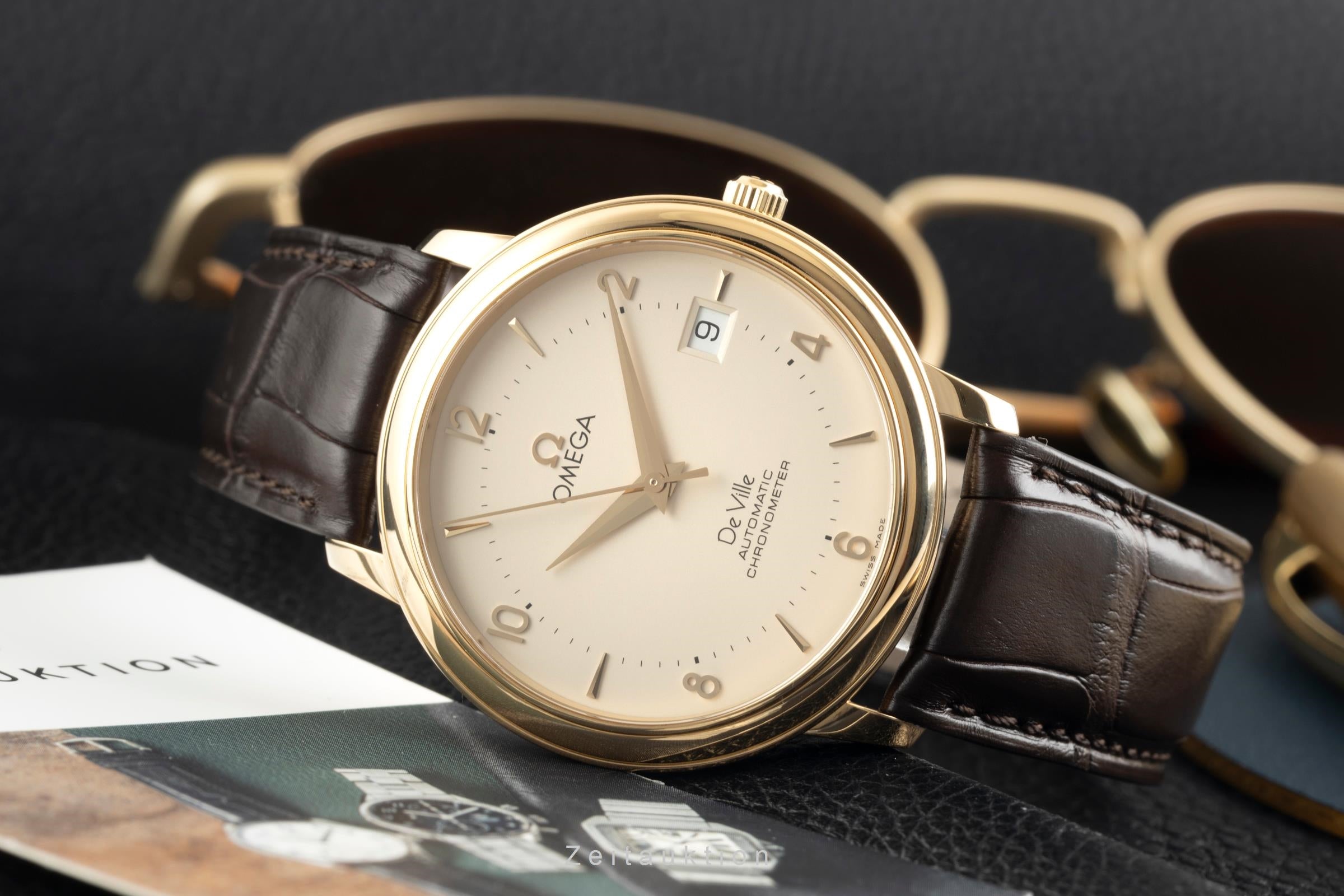 Omega De Ville or 18 ct automatique montre pour hommes 4612.30.02  [2603223]